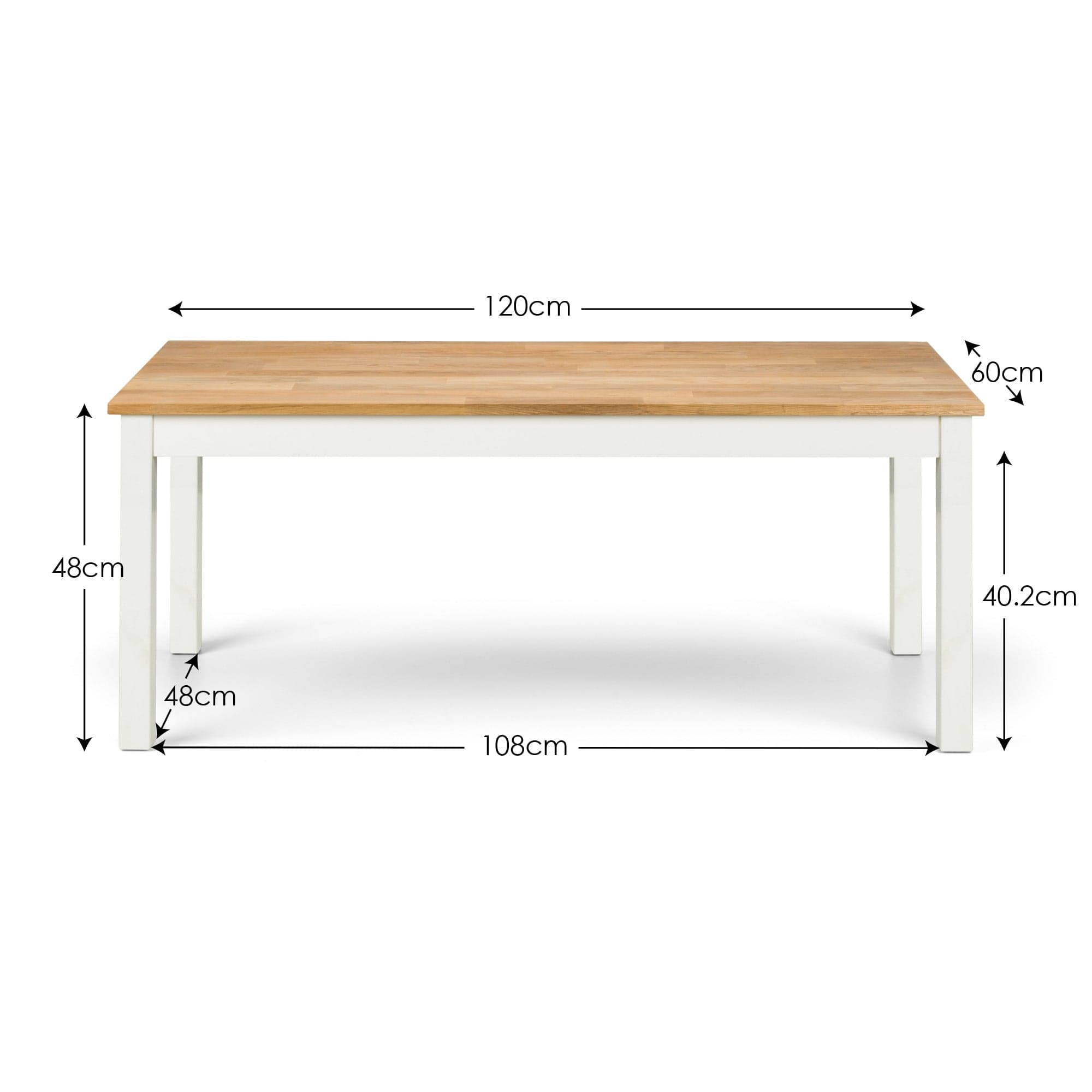 Julian Bowen Coffee Table Coxmoor Coffee Table - Ivory & Oak Bed Kings