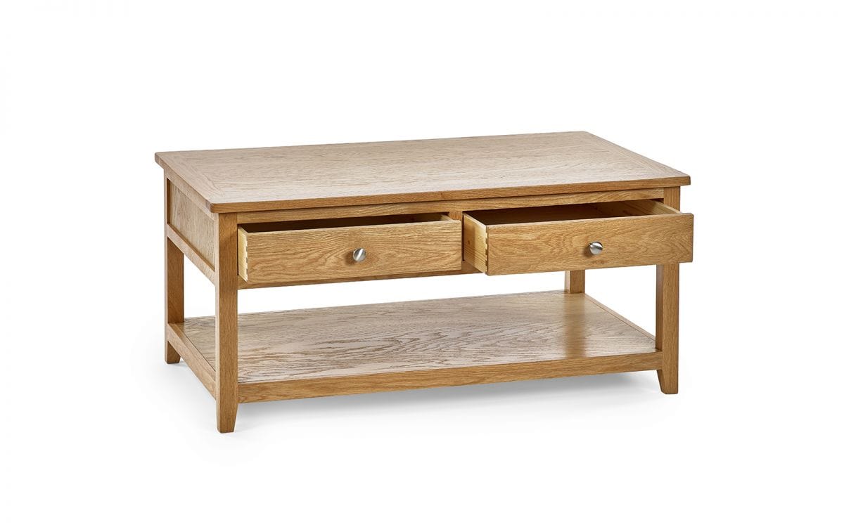 Julian Bowen Coffee Table Mallory Coffee Table With 2 Drawers Bed Kings