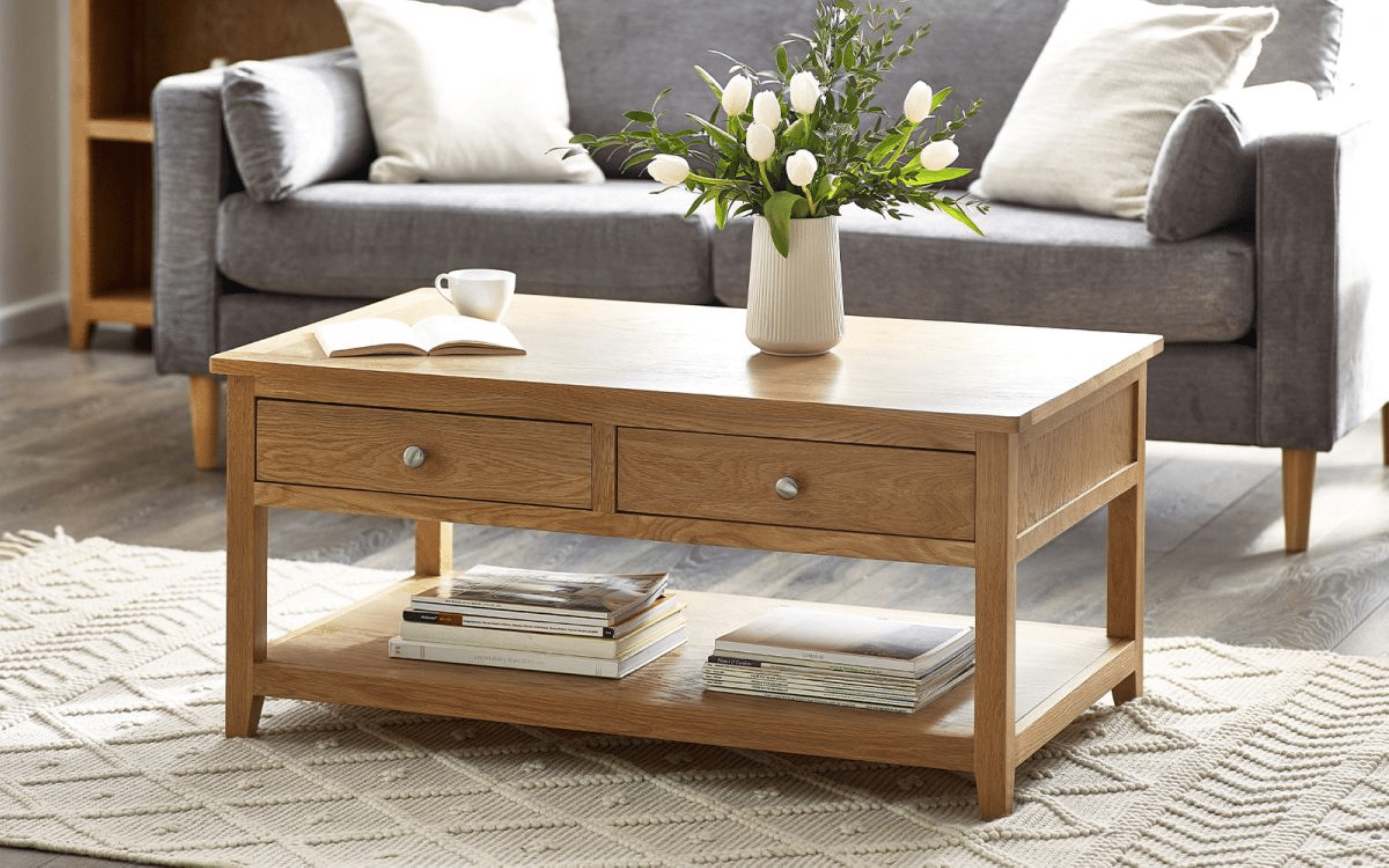 Julian Bowen Coffee Table Mallory Coffee Table With 2 Drawers Bed Kings