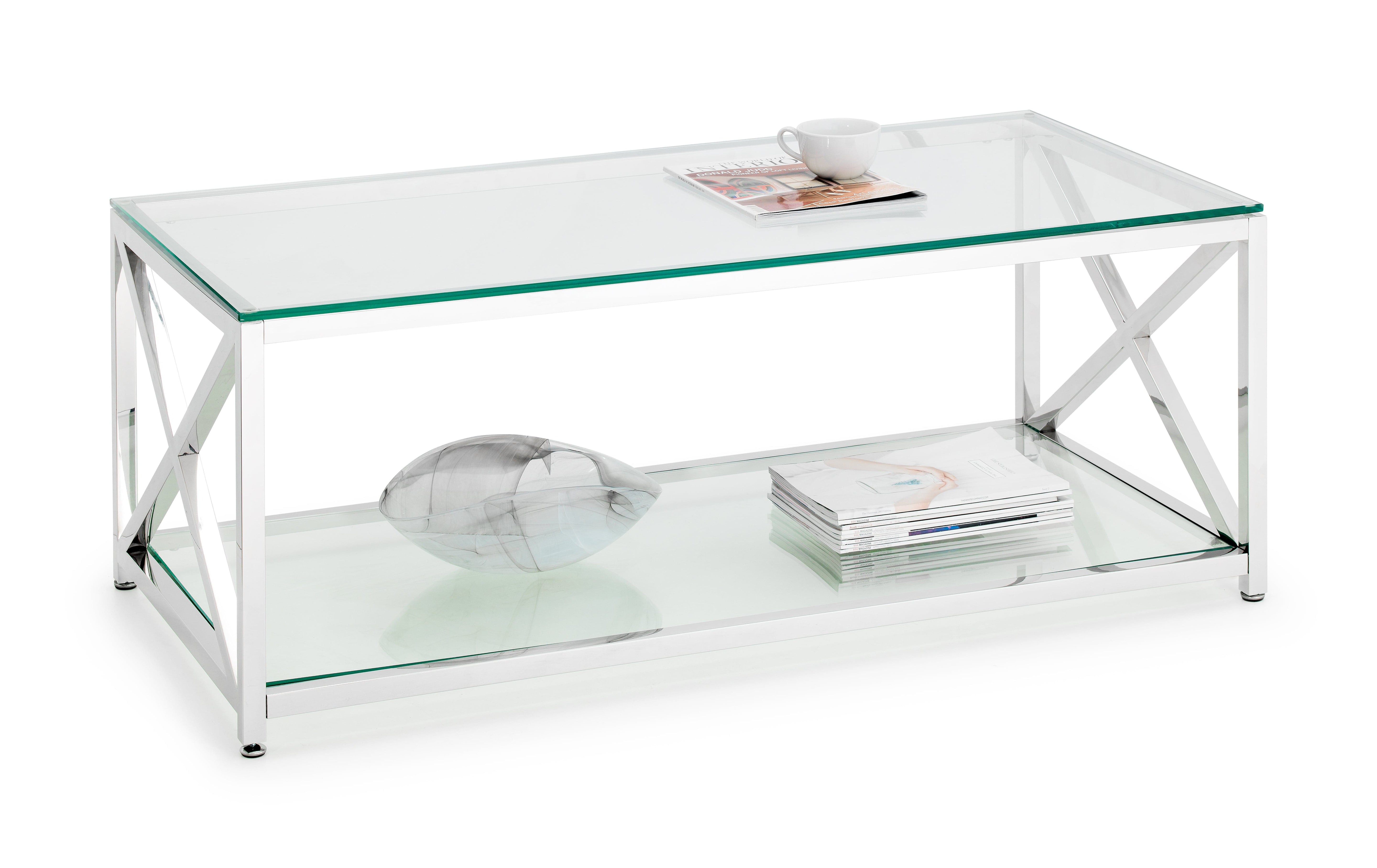 Julian Bowen Coffee Table Miami Coffee Table - Silver Bed Kings