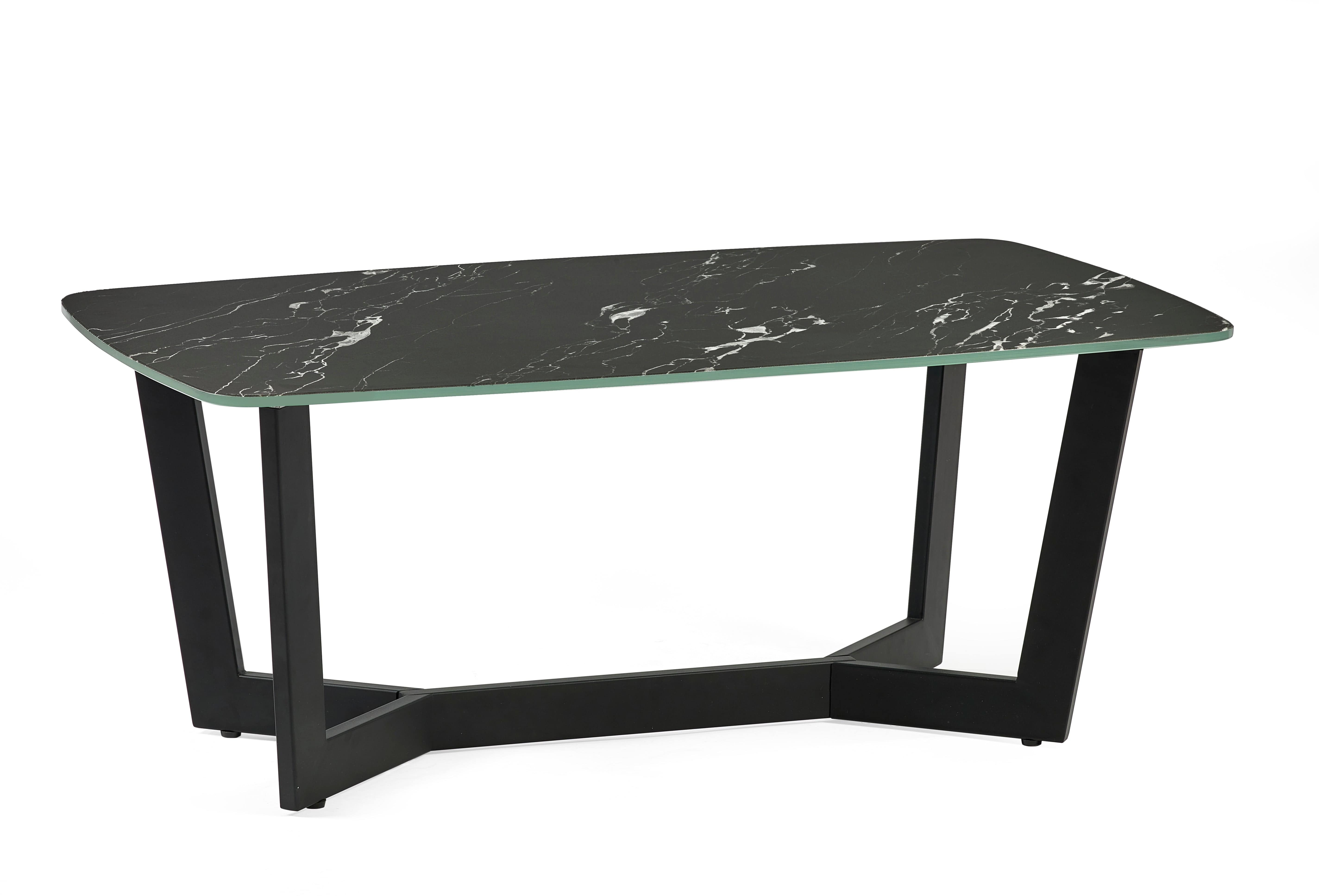 Julian Bowen Coffee Table Olympus Coffee Table - Black Marble Bed Kings