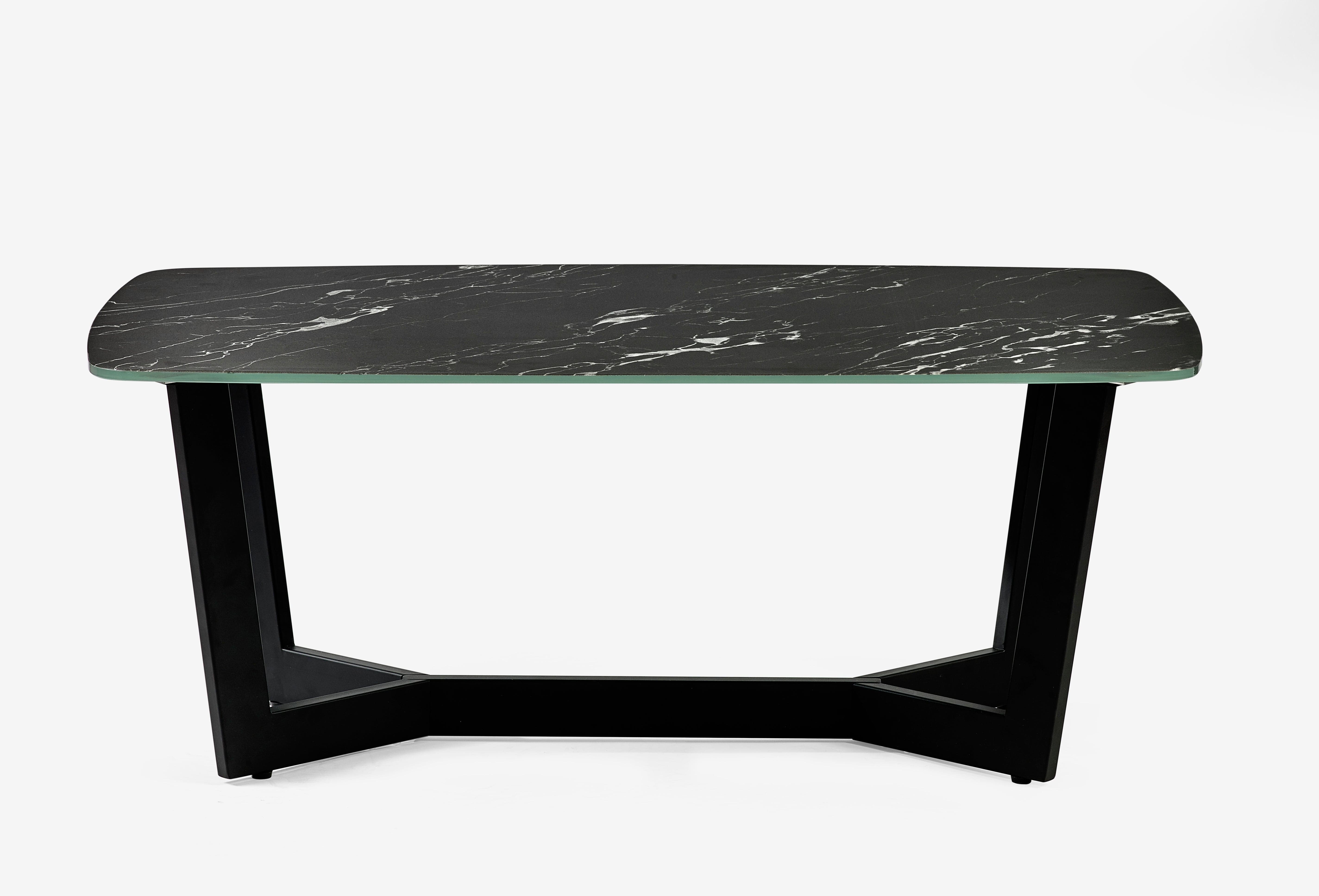 Julian Bowen Coffee Table Olympus Coffee Table - Black Marble Bed Kings