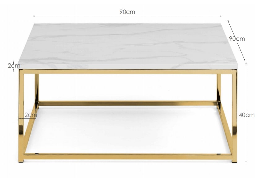 Julian Bowen Coffee Table Scala Gold Coffee Table Bed Kings