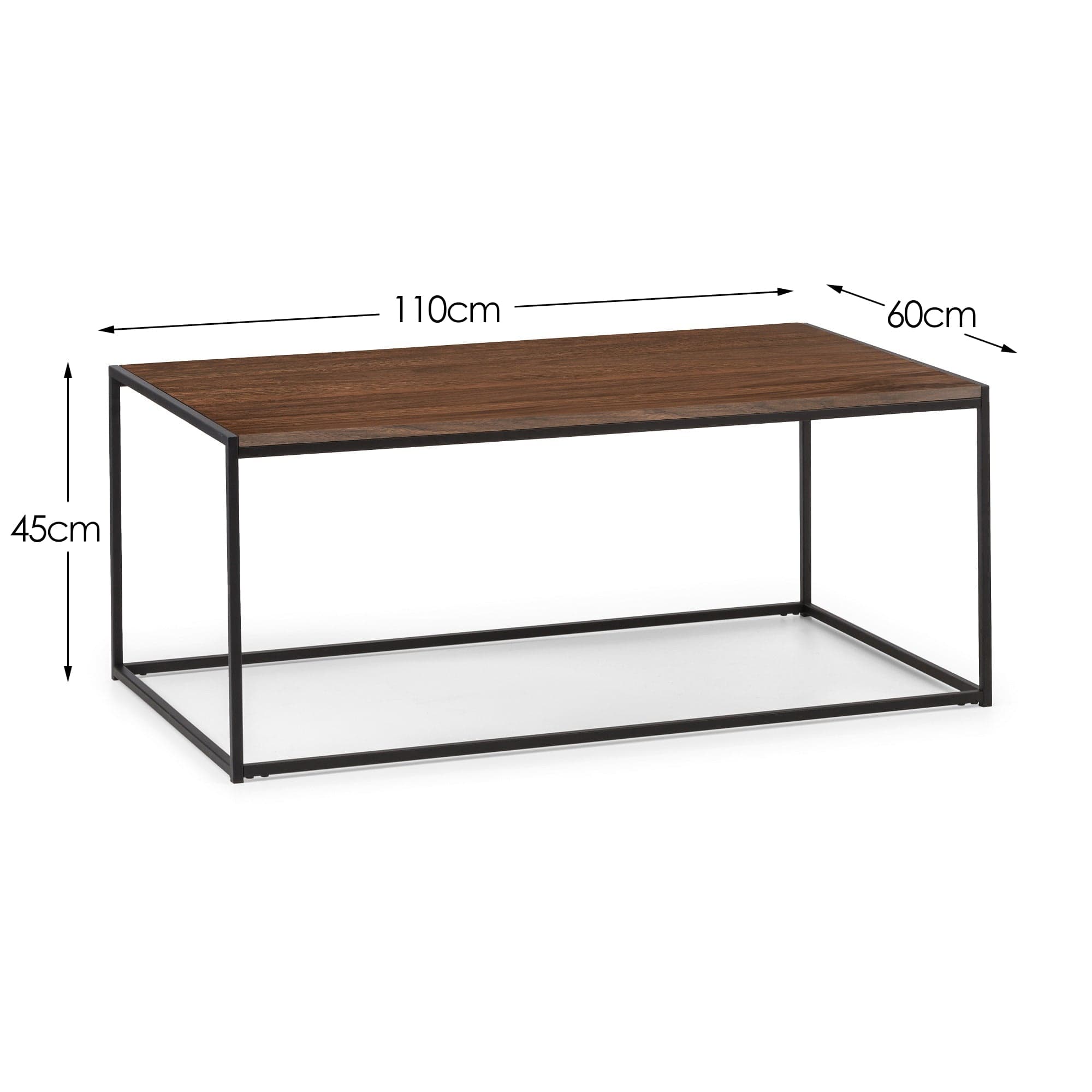 Julian Bowen Coffee Table Tribeca Coffee Table - Walnut Bed Kings