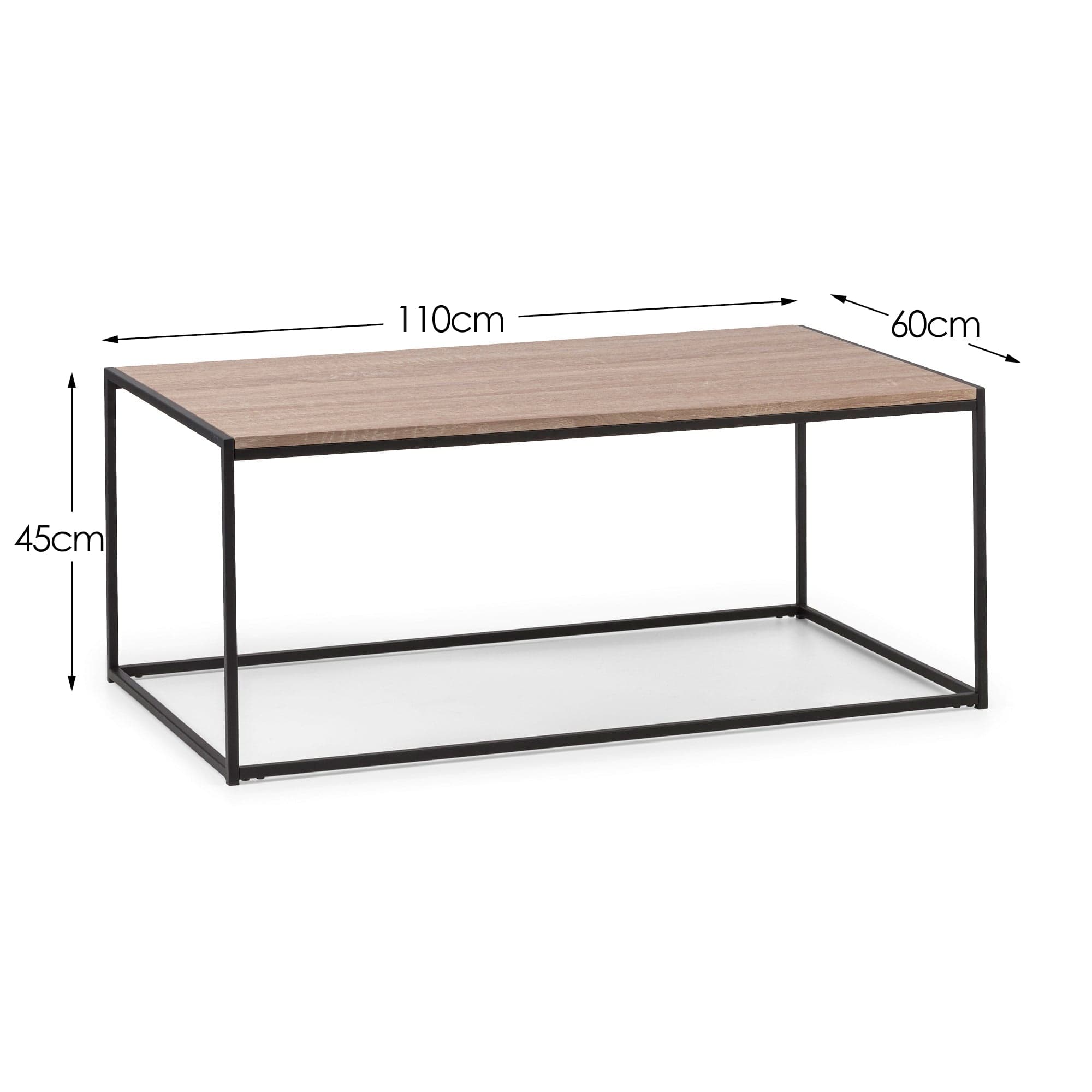 Julian Bowen Coffee Table Tribecca Coffee Table - Sonoma Oak Bed Kings