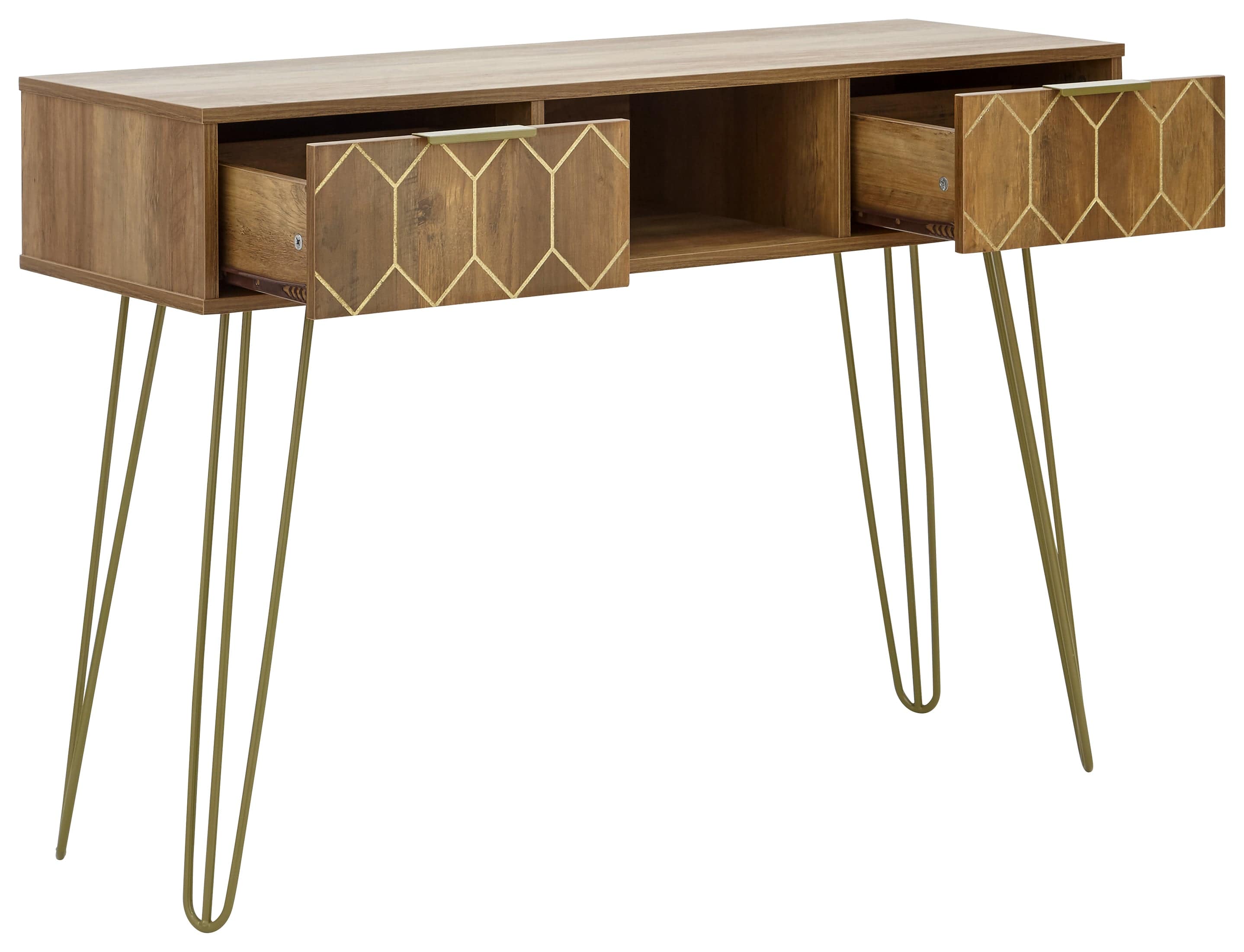 GFW Console Table Orleans 2 Drawer Console Desk Mango Bed Kings