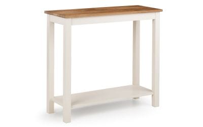 Julian Bowen Console Table Coxmoor Console Table 90Cm - Ivory & Oak Bed Kings