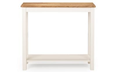 Julian Bowen Console Table Coxmoor Console Table 90Cm - Ivory & Oak Bed Kings