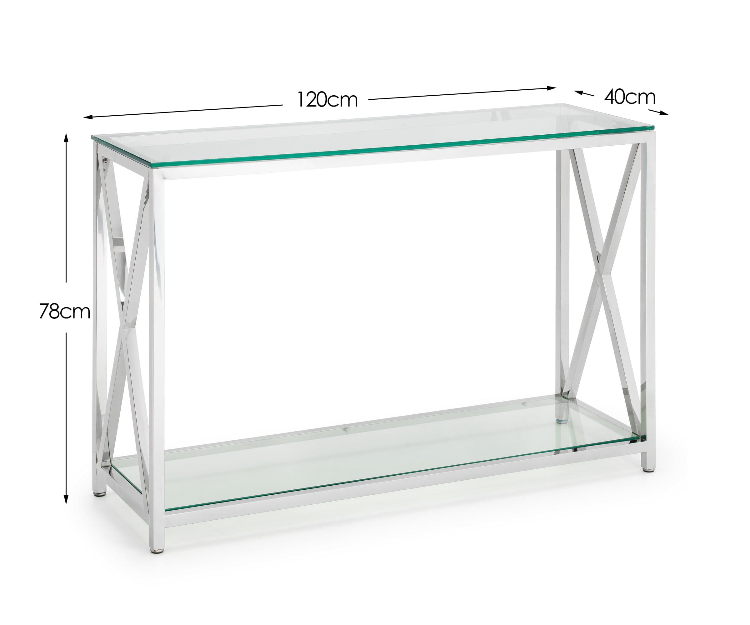 Julian Bowen Console Table Miami Console Table - Silver Bed Kings