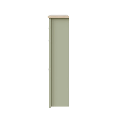 Lancaster 2Dr 1Drw Shoe Cabinet Sage Green