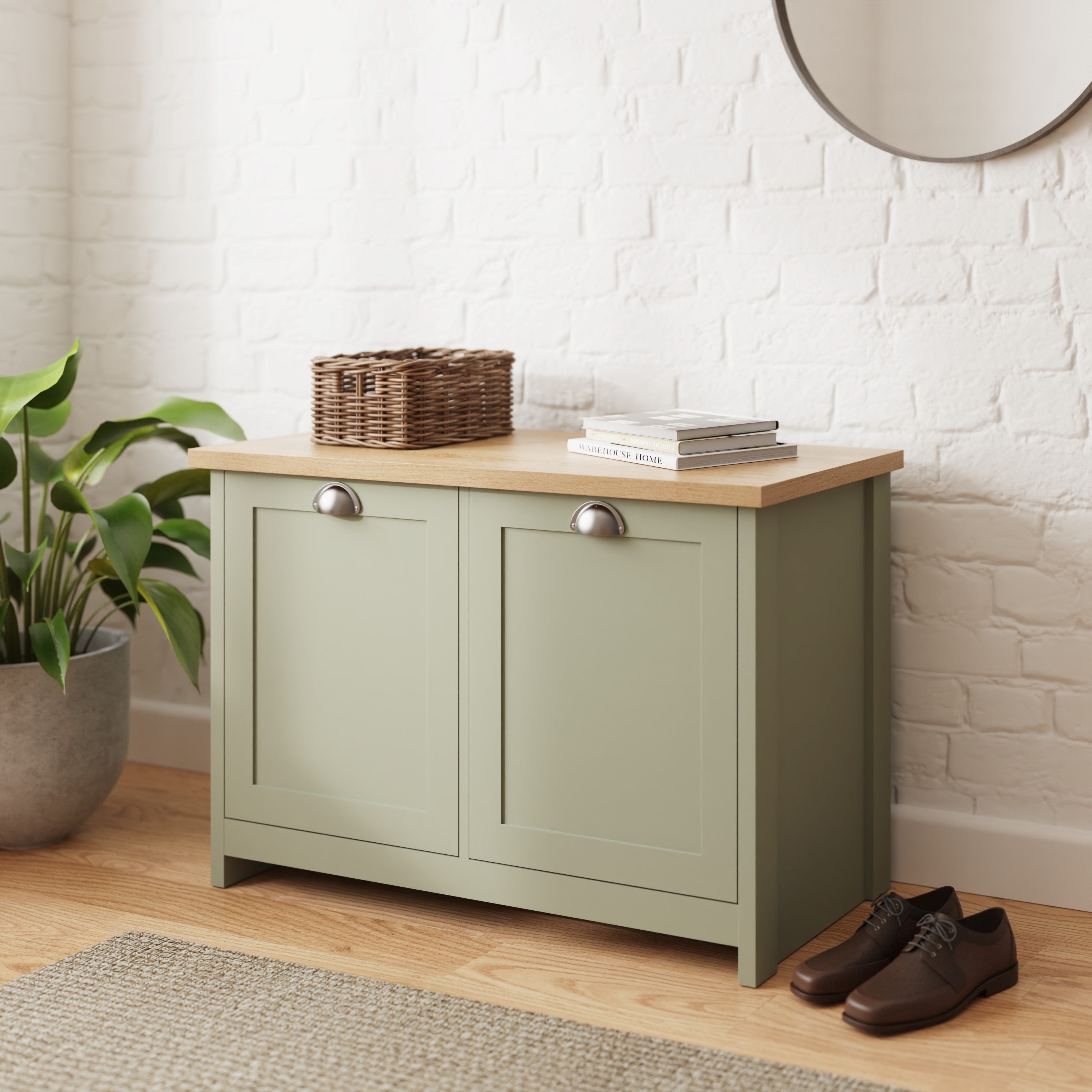 Lancaster Shoe Storage Sage Green