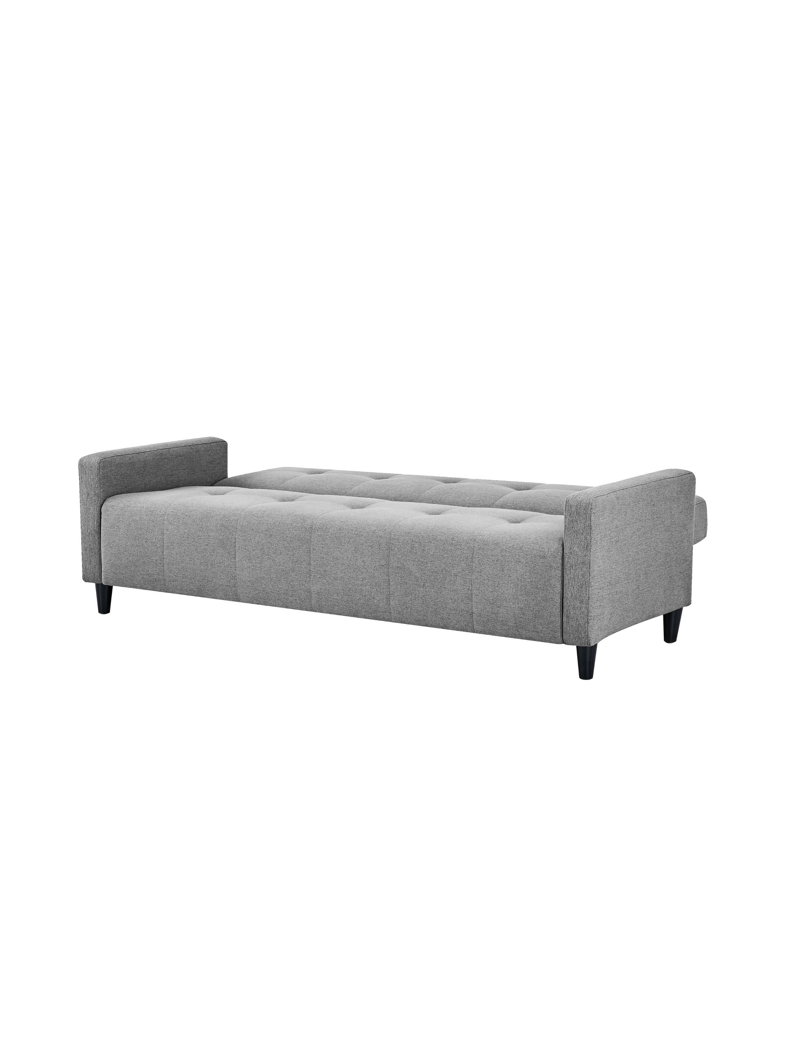 Alfie 3 Seater Grey Linen Storage Sofabed