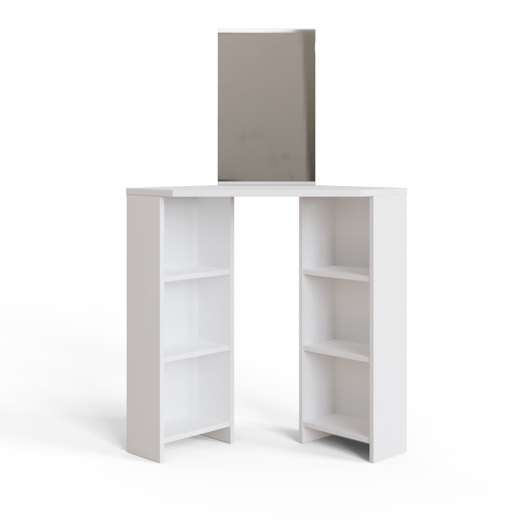Frances Corner Dressing Table White