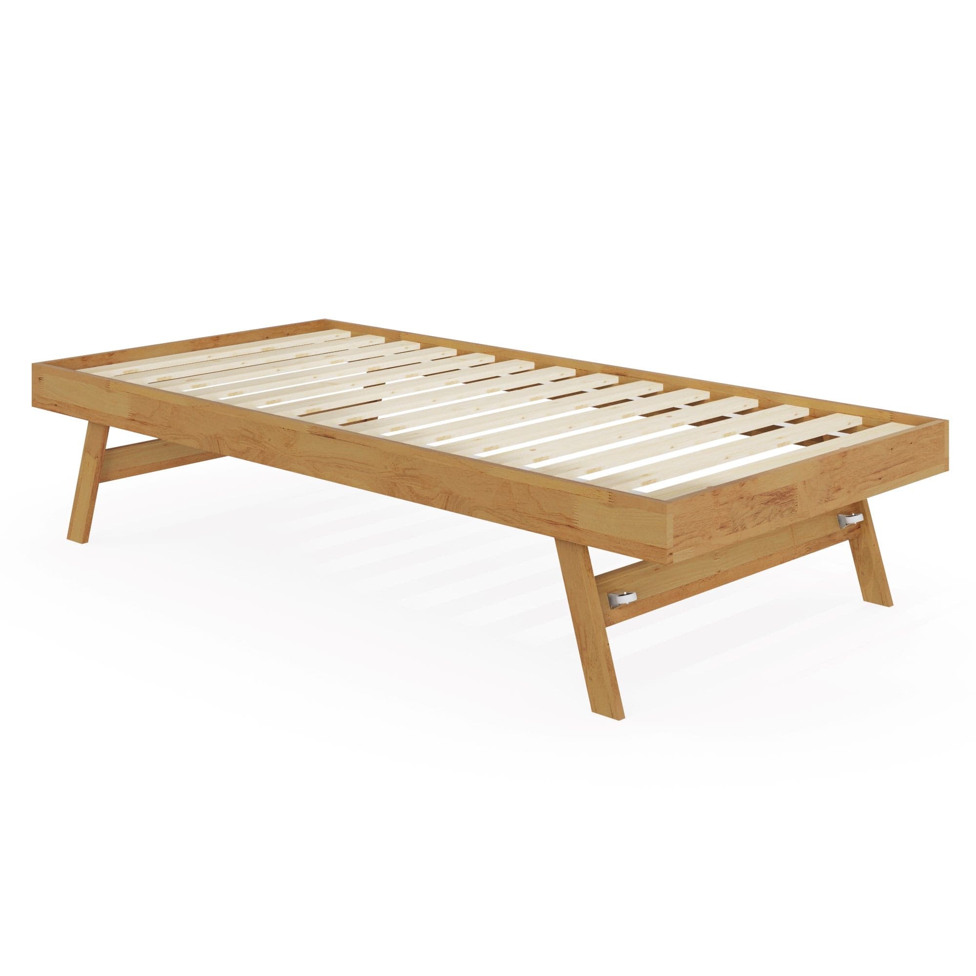 GFW Day Bed Trundle Single 90cm 3ft Madrid Wooden Trundle Only Oak Bed Kings