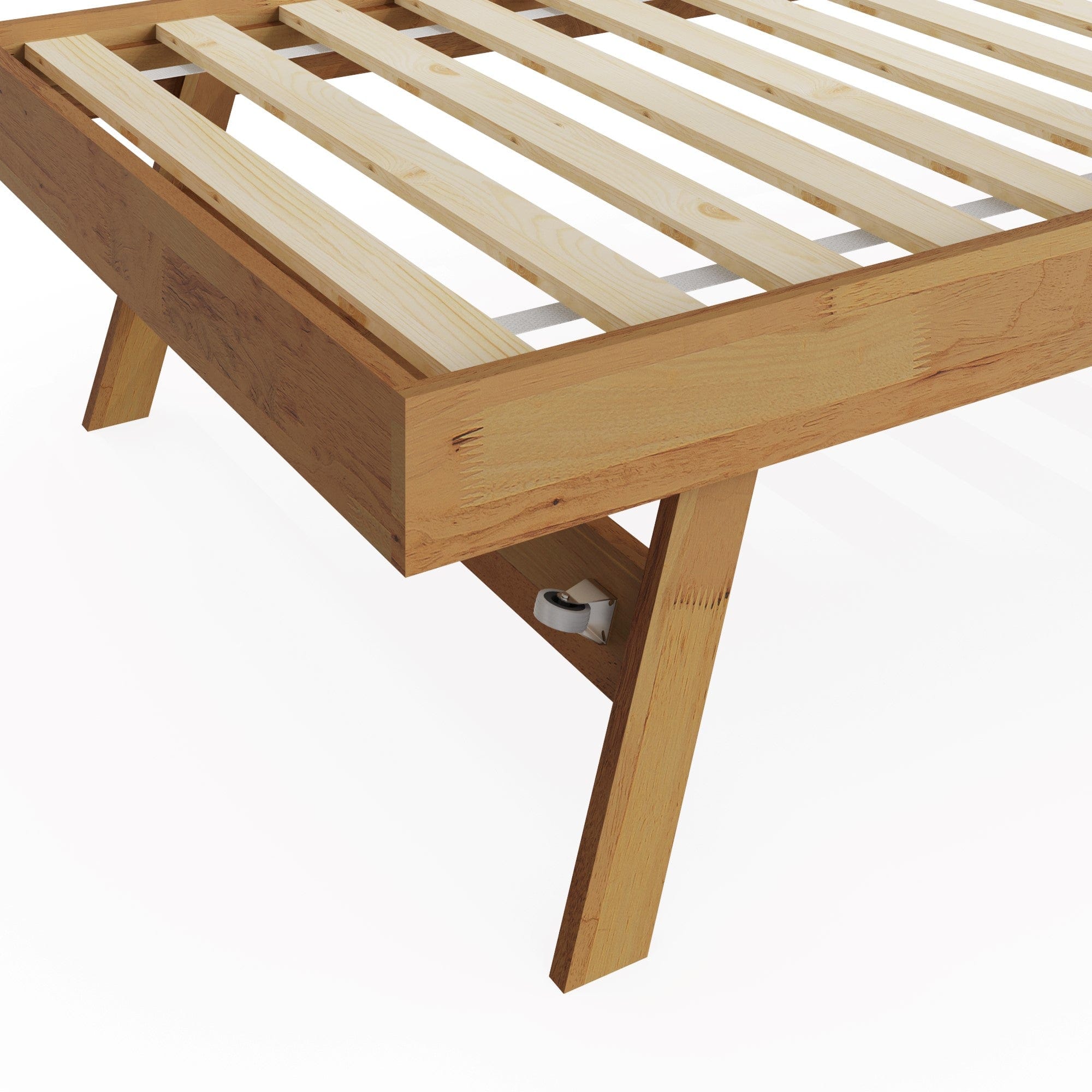 GFW Day Bed Trundle Single 90cm 3ft Madrid Wooden Trundle Only Oak Bed Kings