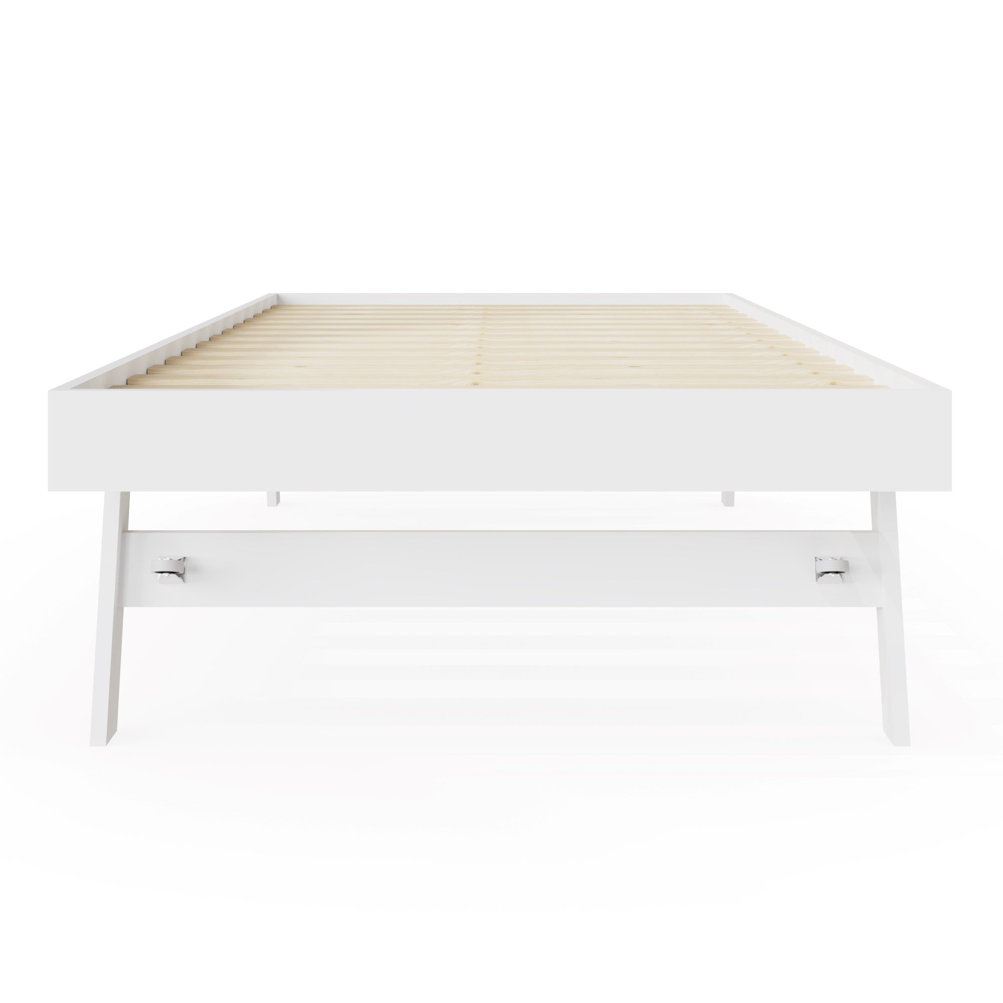 GFW Day Bed Trundle Single 90cm 3ft Madrid Wooden Trundle Only White Bed Kings