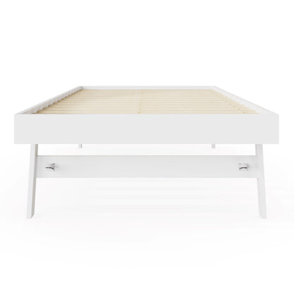 GFW Day Bed Trundle Single 90cm 3ft Madrid Wooden Trundle Only White Bed Kings