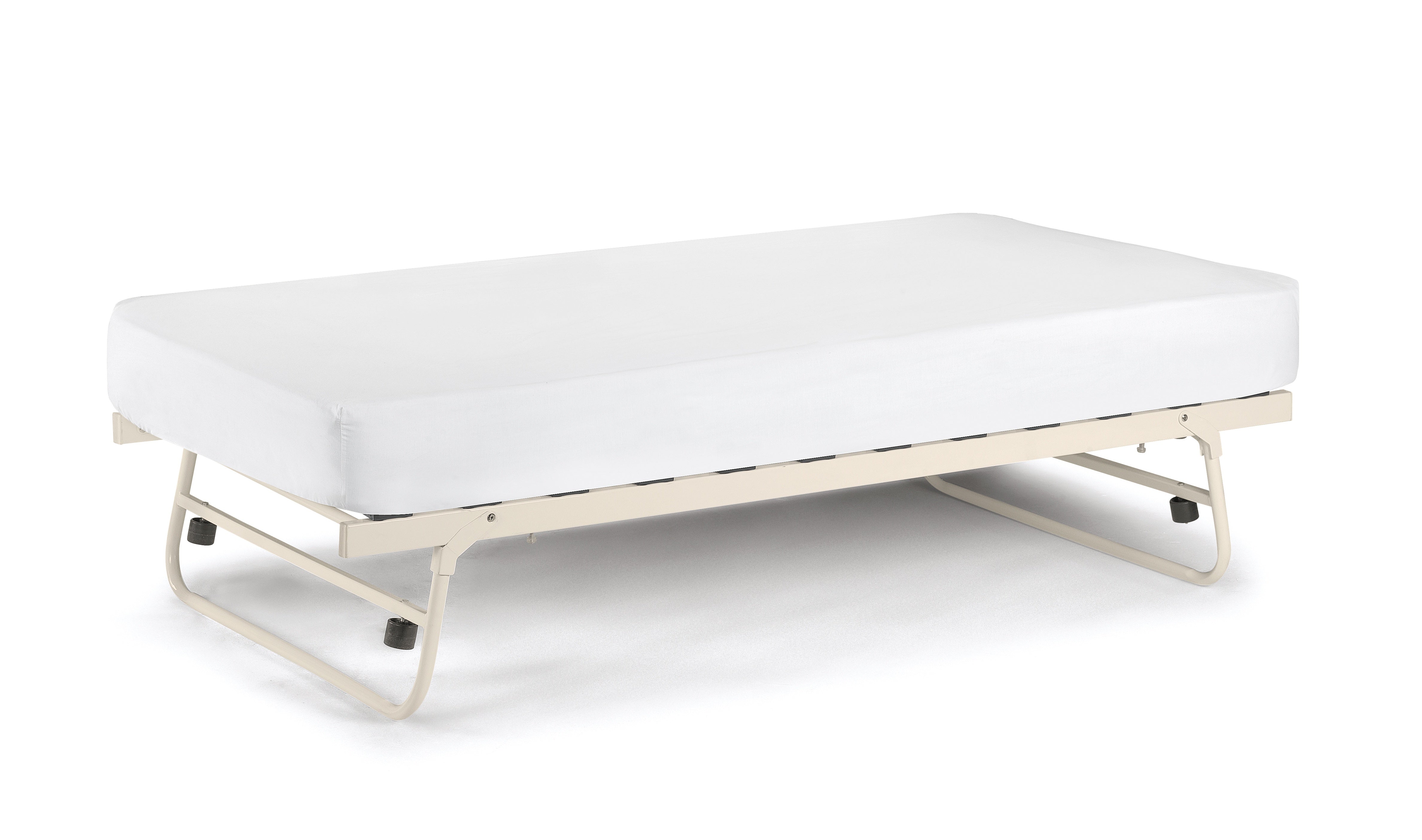 Julian Bowen Day Bed Trundle Single 90cm 3ft Versailles Underbed/Trundle Bed - Stone White Bed Kings