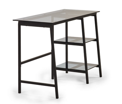 Julian Bowen Desk Chicago Desk Smoked Glass Bed Kings