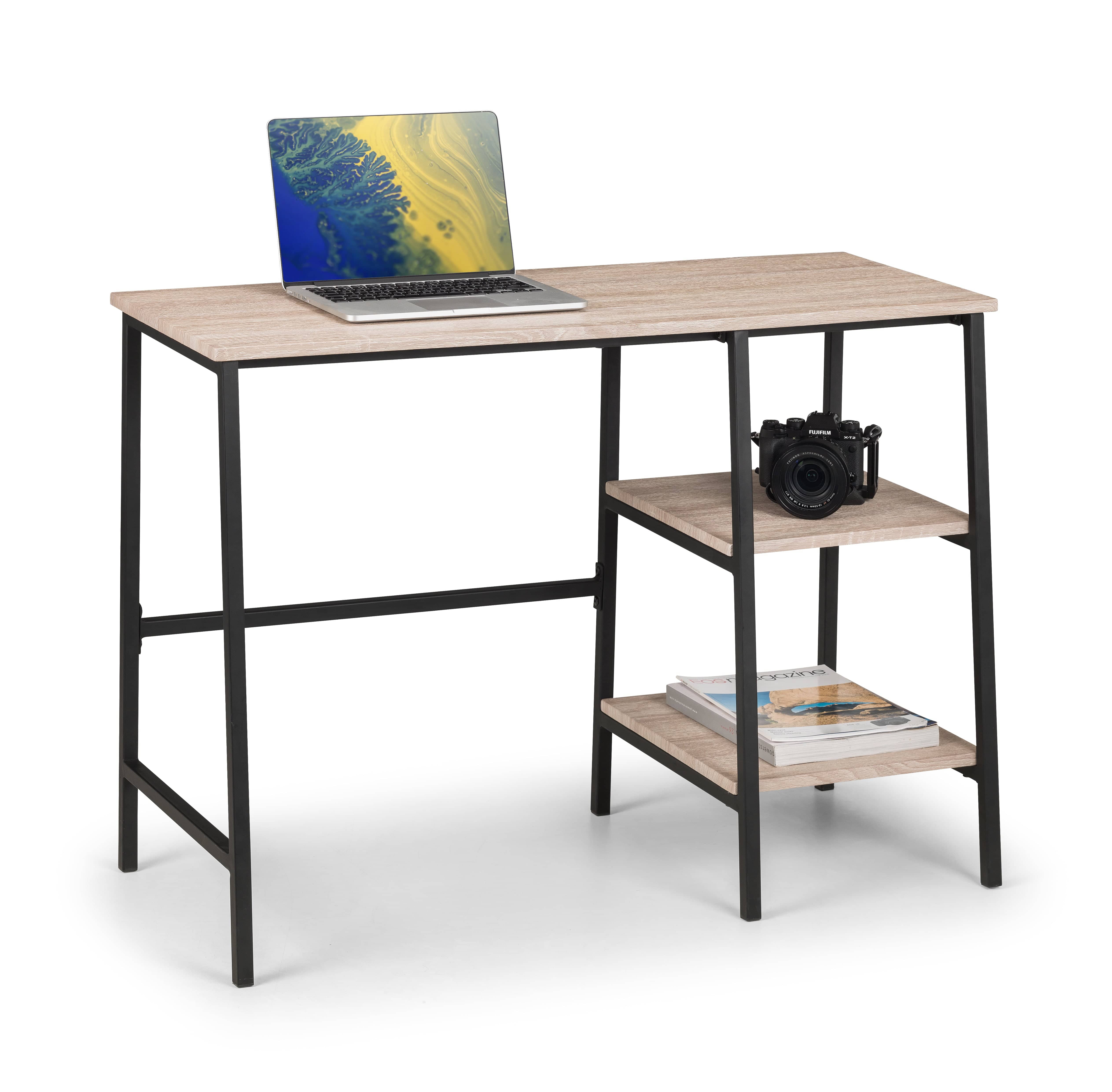Julian Bowen Desk Tribeca Desk - Sonoma Oak Bed Kings