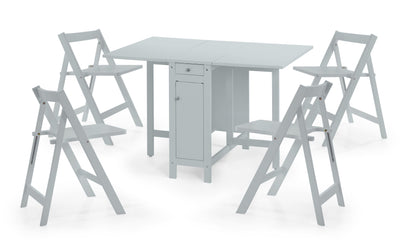 Julian Bowen Dining Set Savoy Dining Set - Light Grey Bed Kings