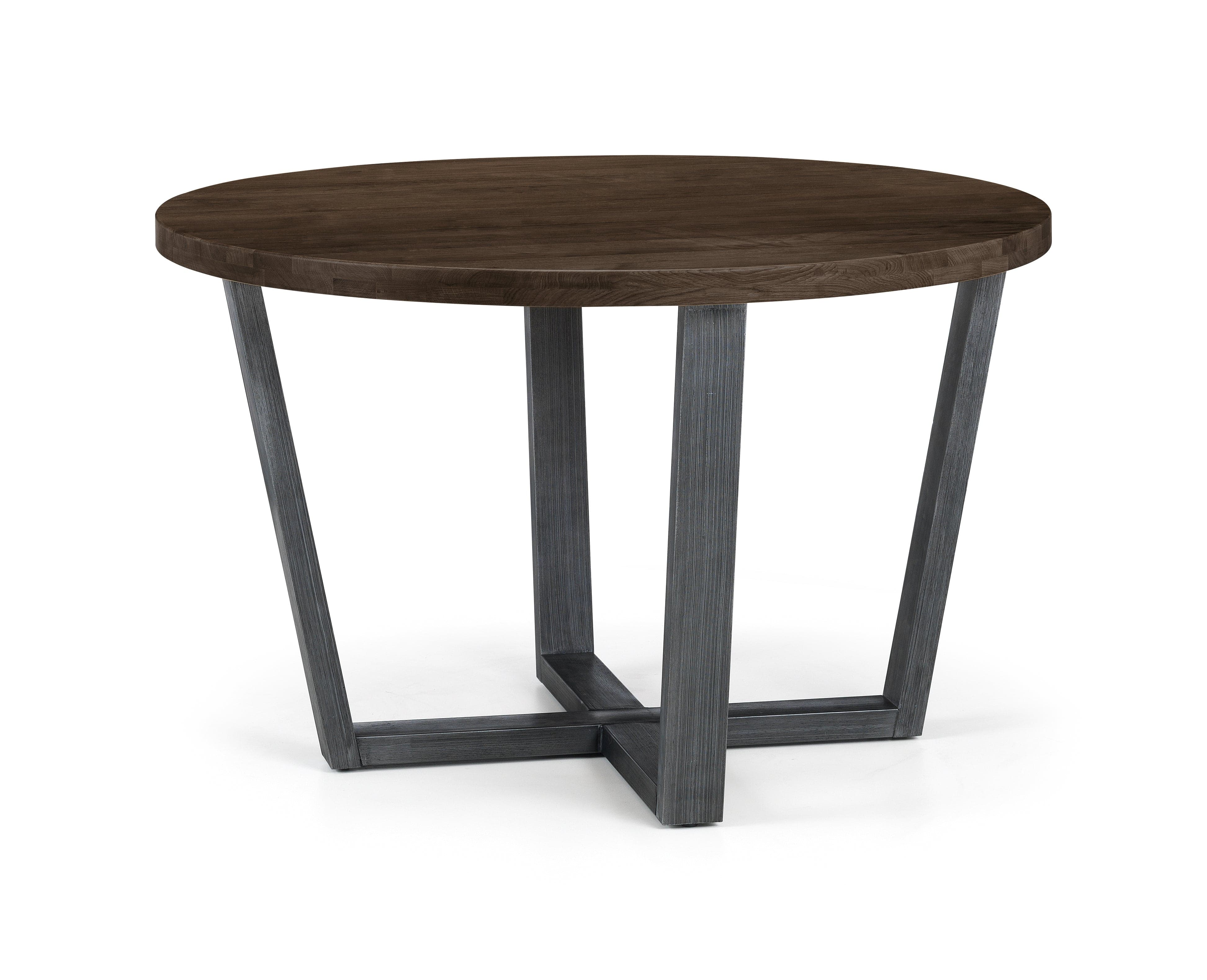 Julian Bowen Dining Table Brooklyn Round Table - Dark Oak Bed Kings