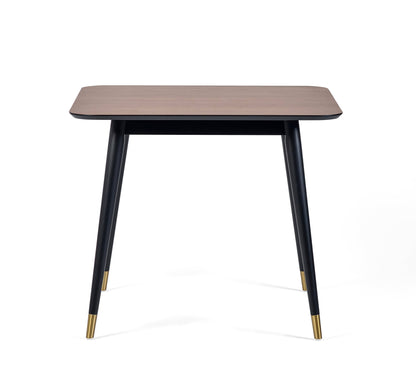 Julian Bowen Dining Table Findlay Square Dining Table - Walnut & Black Bed Kings