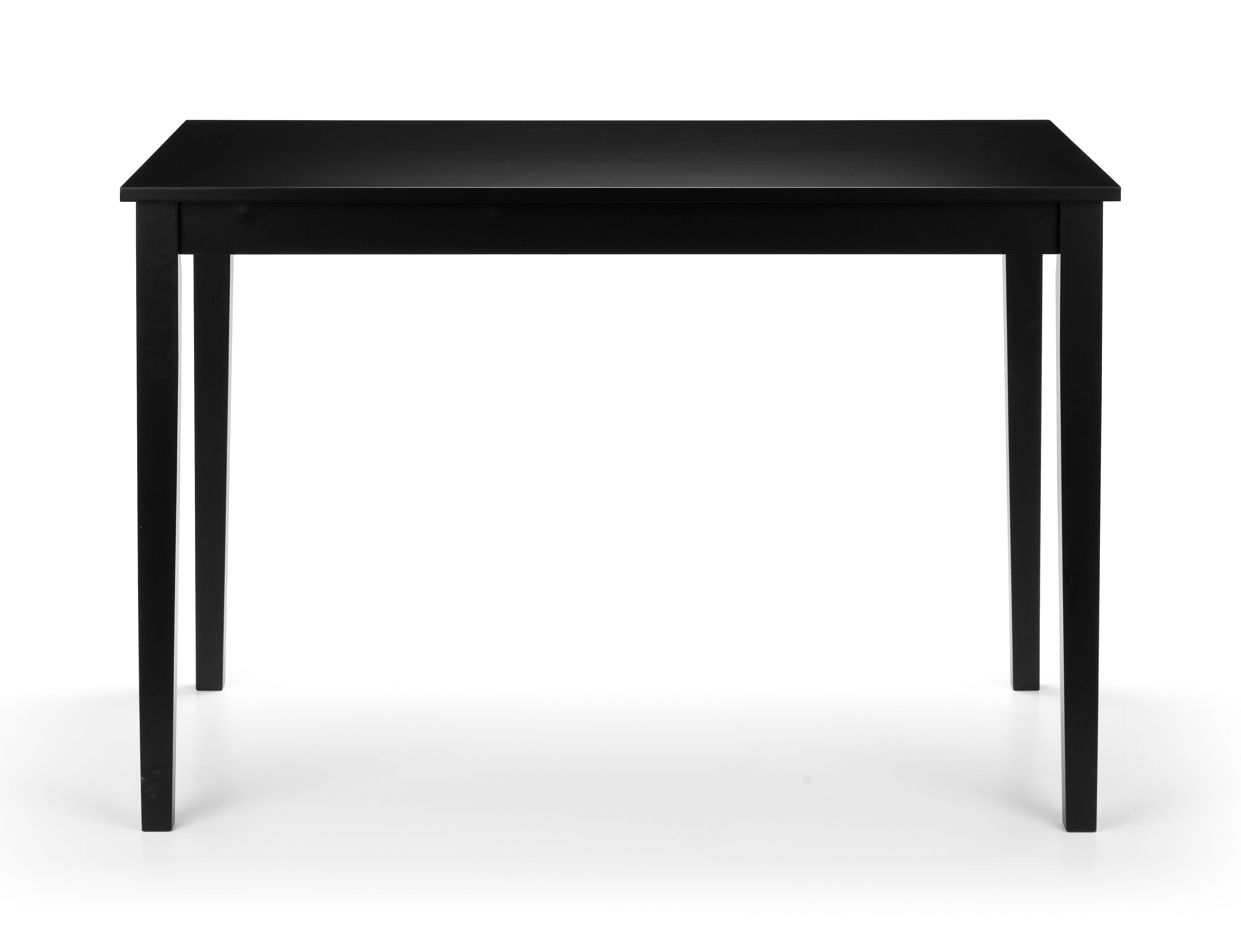 Julian Bowen Dining Table Hudson Dining Table - Black Bed Kings