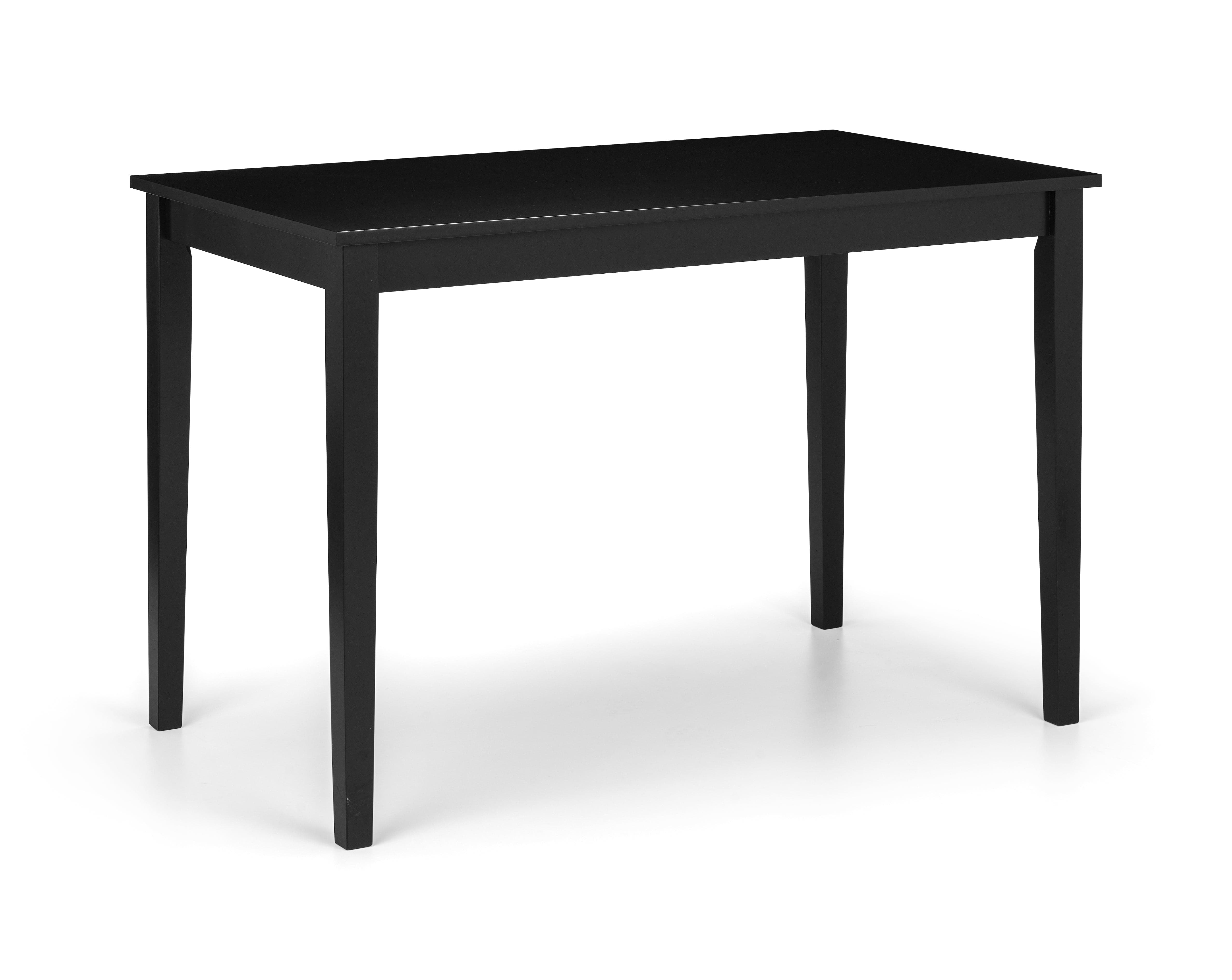 Julian Bowen Dining Table Hudson Dining Table - Black Bed Kings