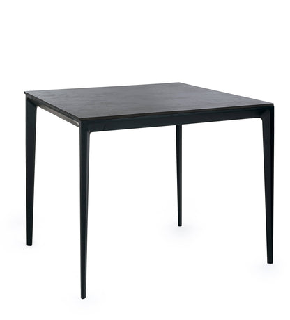 Julian Bowen Dining Table Miami Square Stone Top Dining Table - Slate Grey Bed Kings