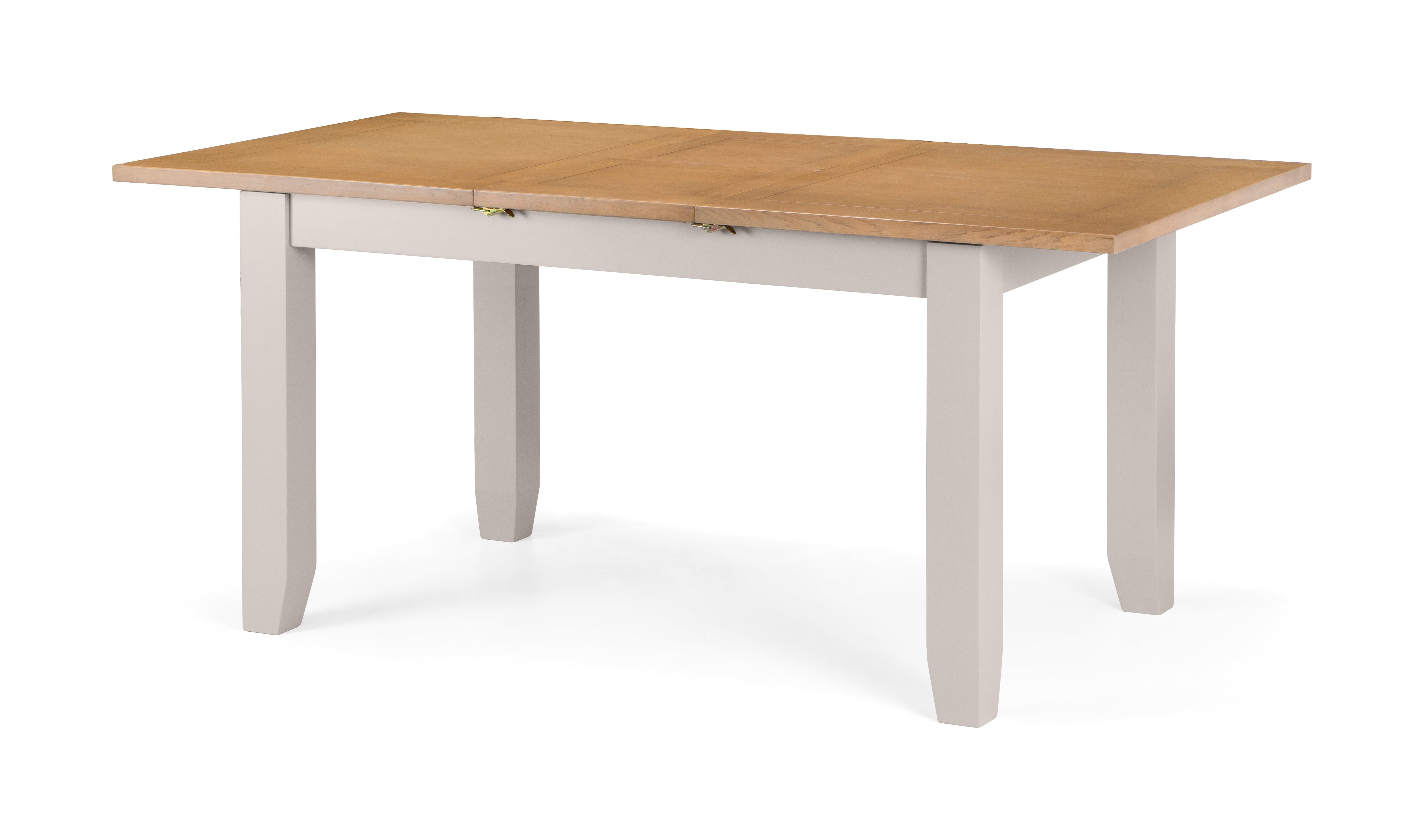 Julian Bowen Dining Table Richmond Extending Dining Table - Elephant Grey/Pale Oak Bed Kings