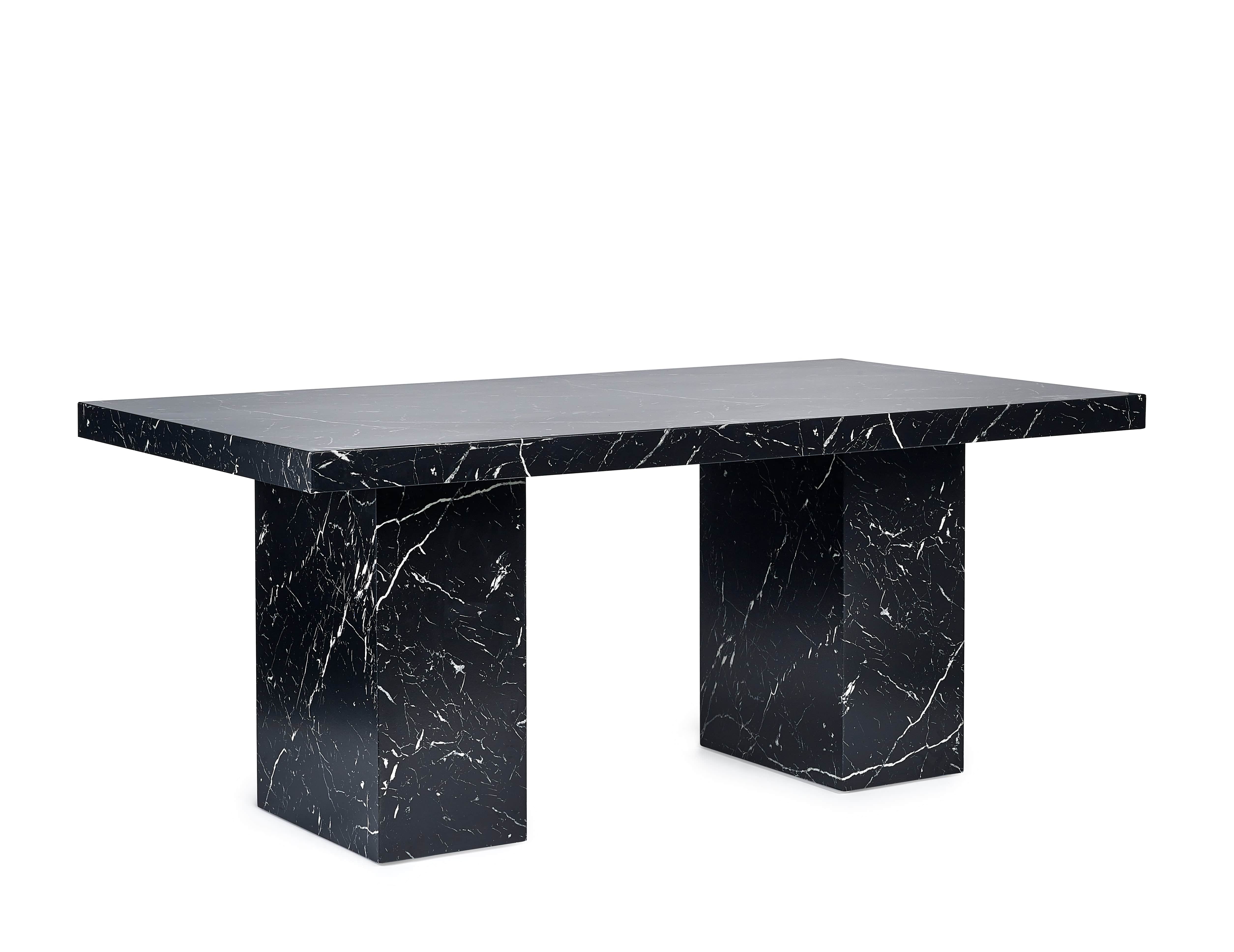 Julian Bowen Dining Table Rome Dining Table - Black Bed Kings