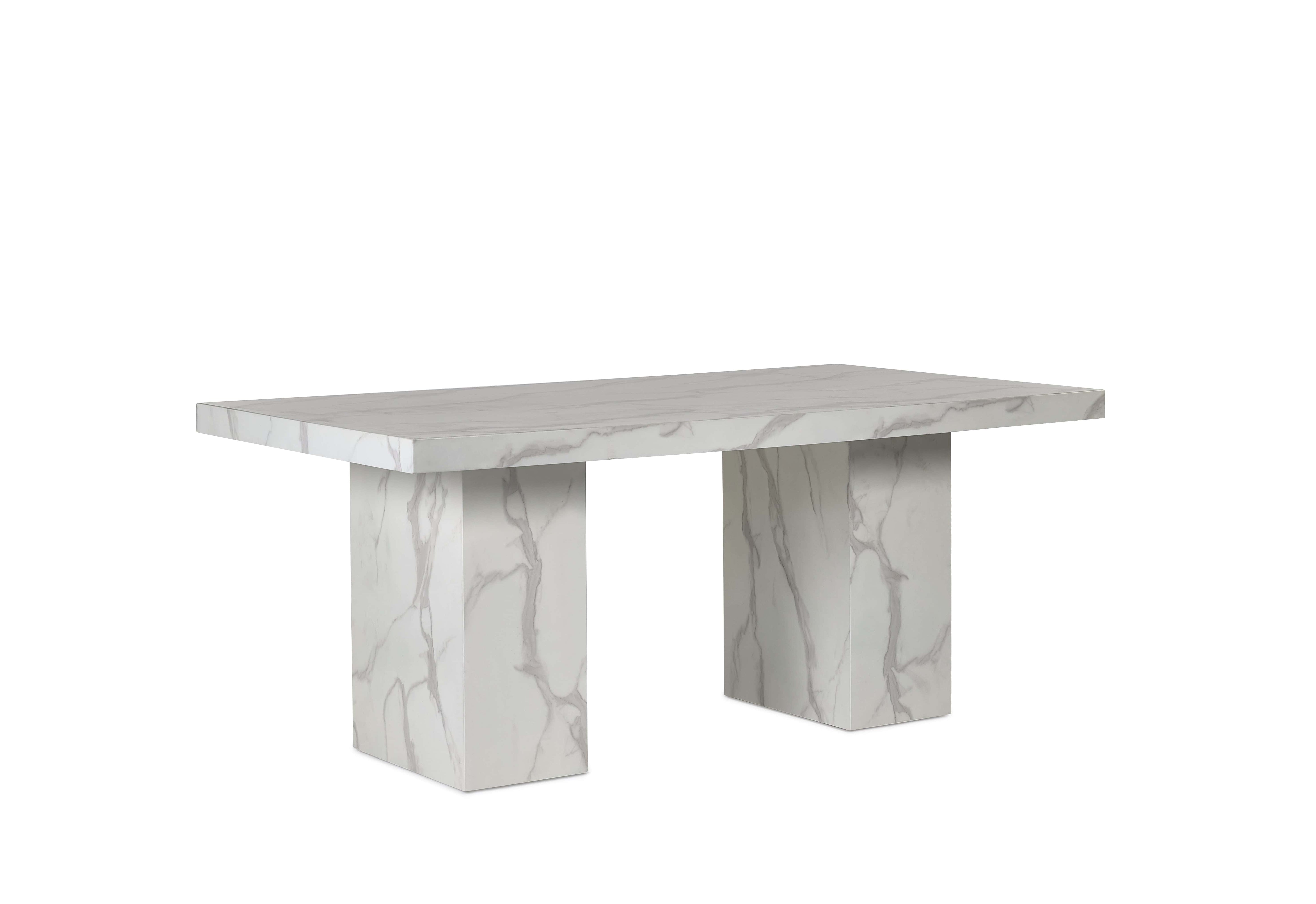 Julian Bowen Dining Table Rome Dining Table - White Bed Kings