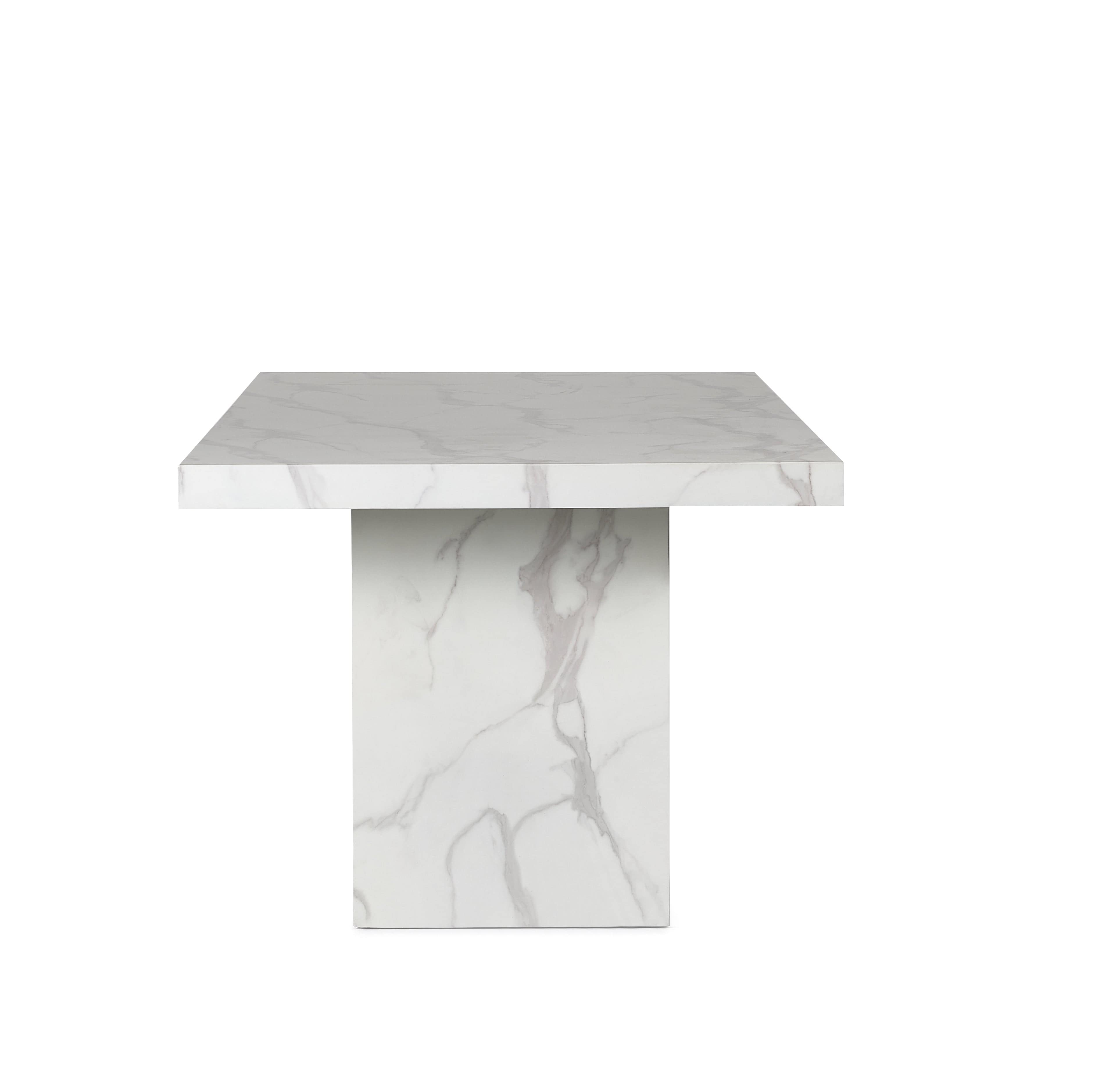 Julian Bowen Dining Table Rome Dining Table - White Bed Kings