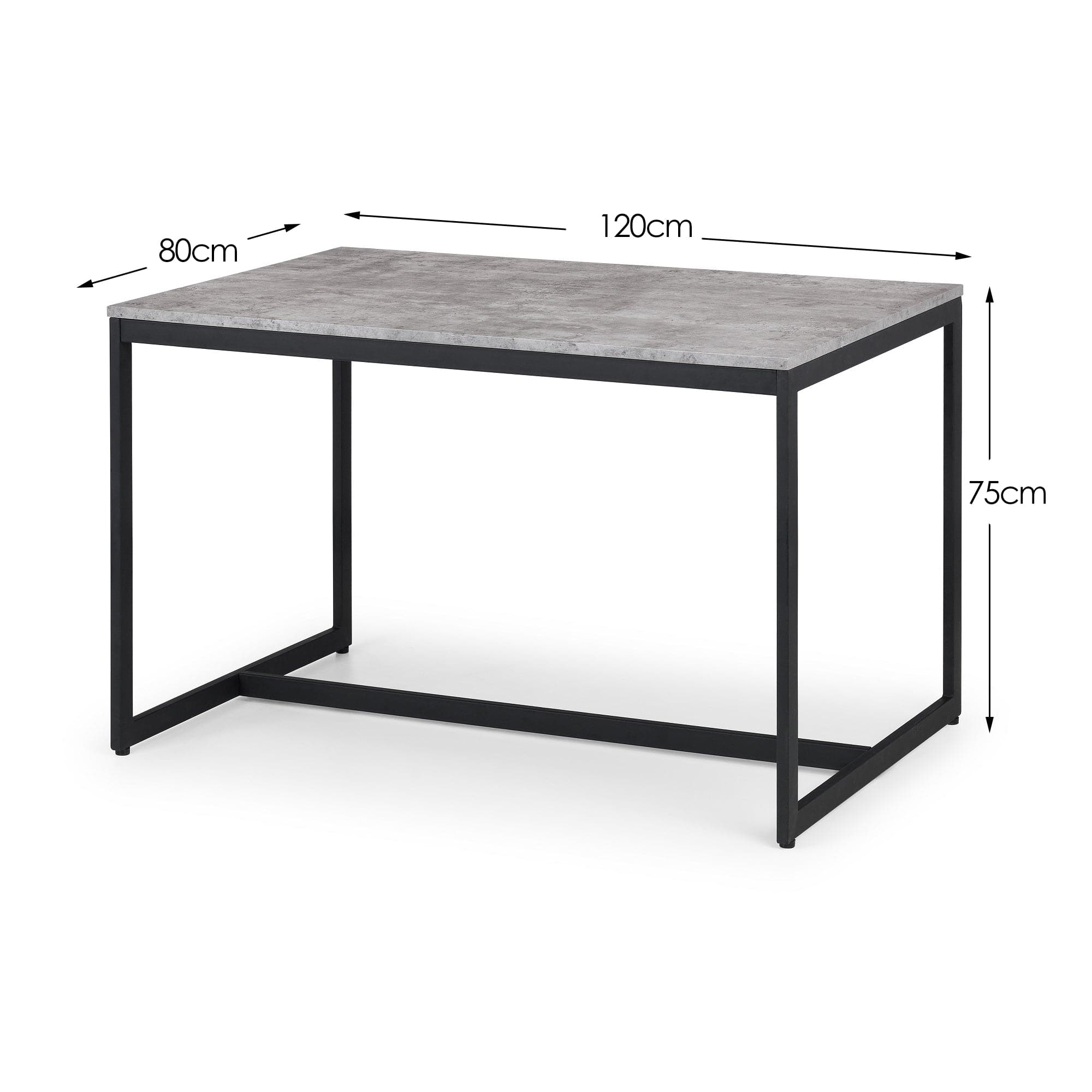 Julian Bowen Dining Table Staten Concrete Dining Table Bed Kings