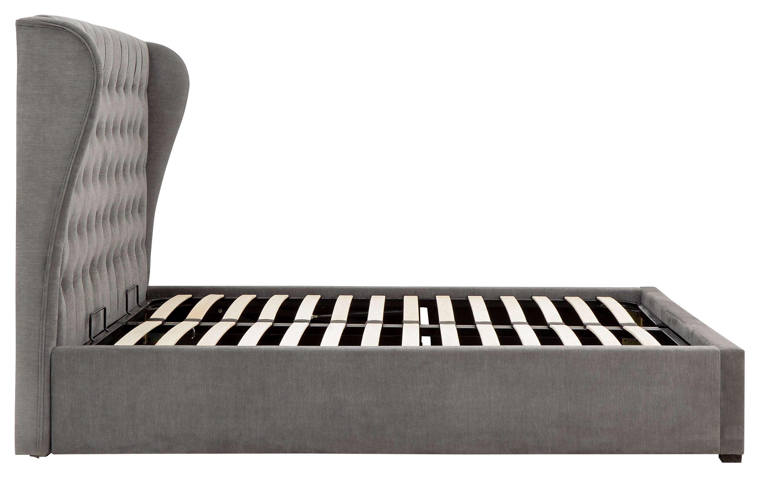 Dakota Ottoman Bed With Solid Base Grace Pewter