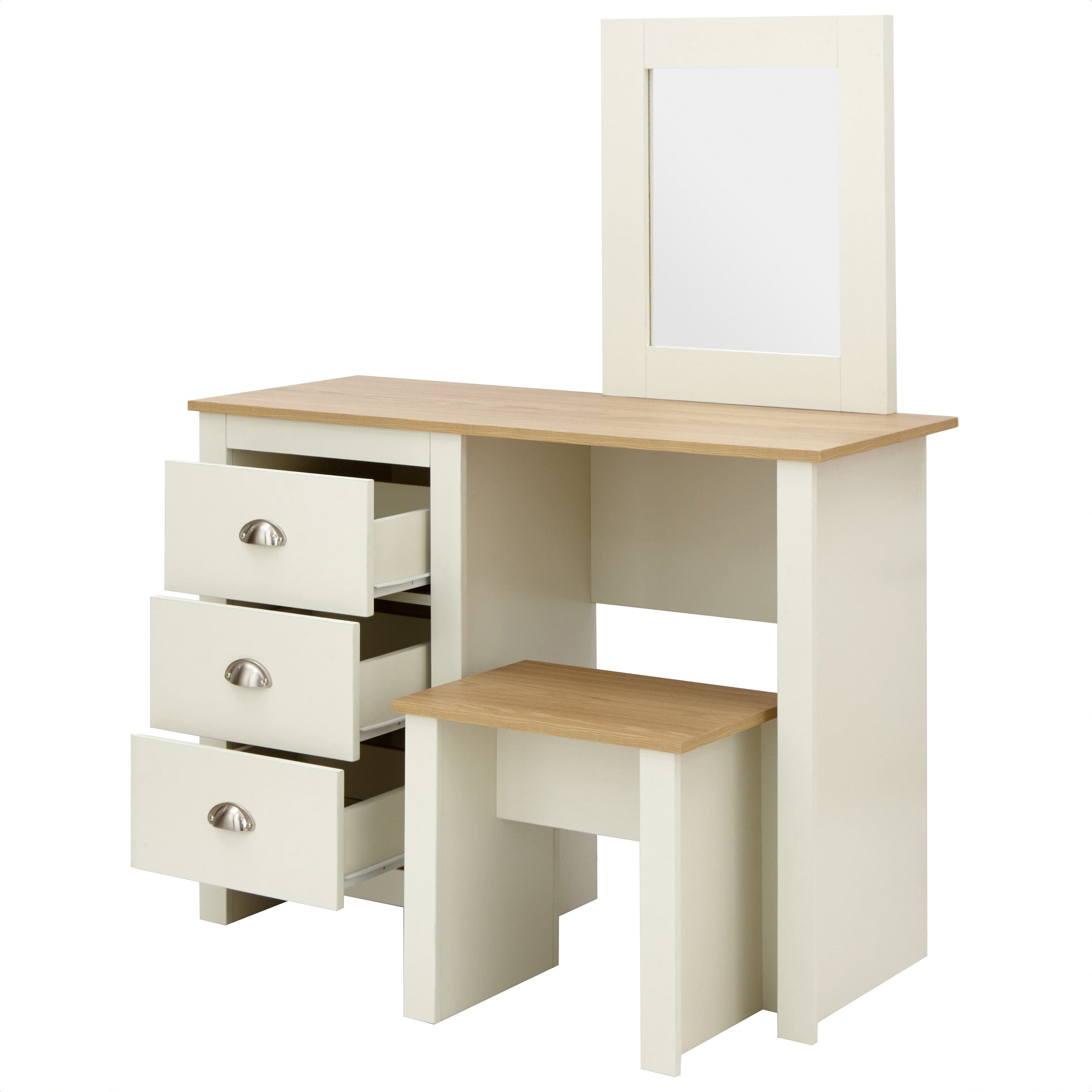 GFW Dressing Table Lancaster Dressing Table Set Cream Bed Kings