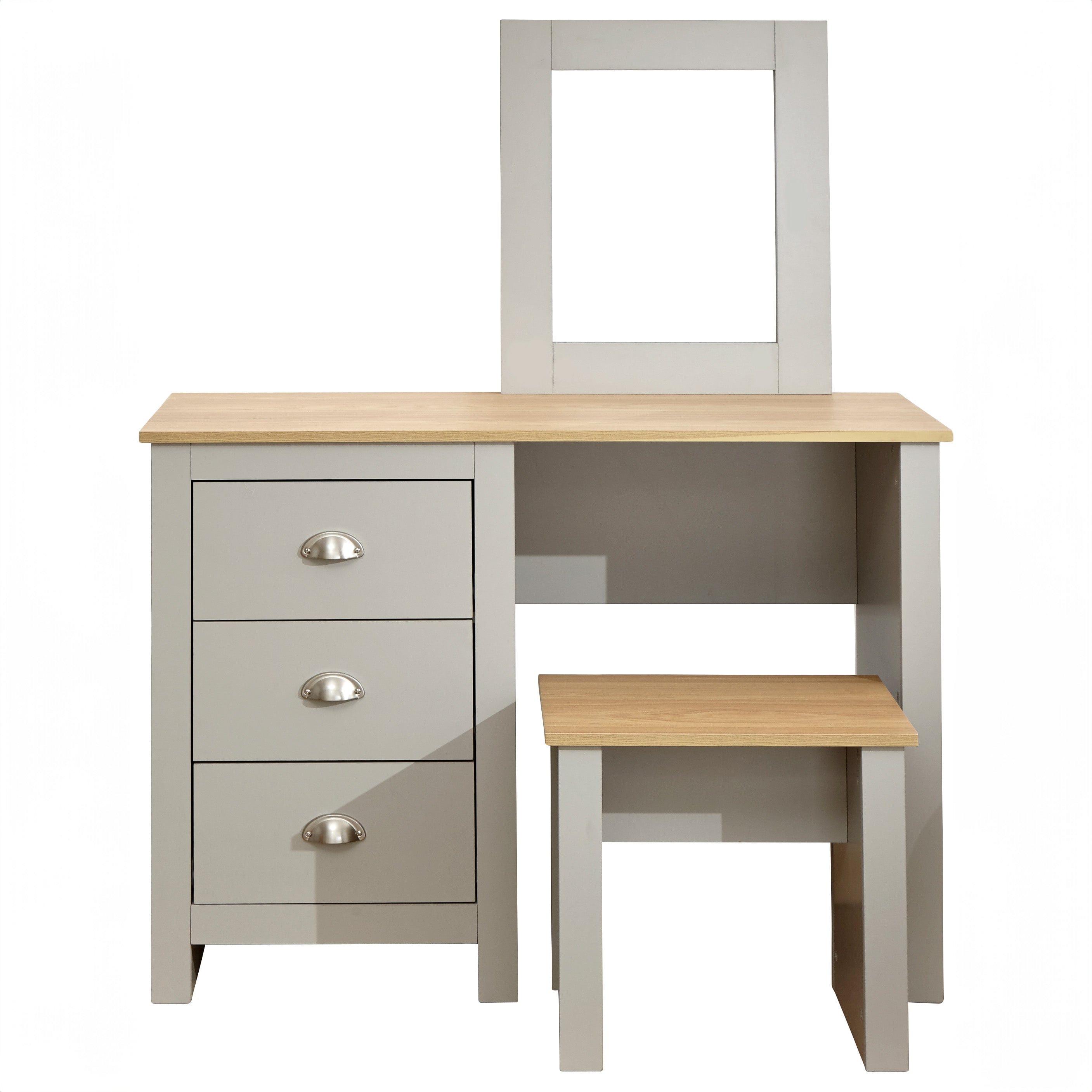 GFW Dressing Table Lancaster Dressing Table Set Grey Bed Kings