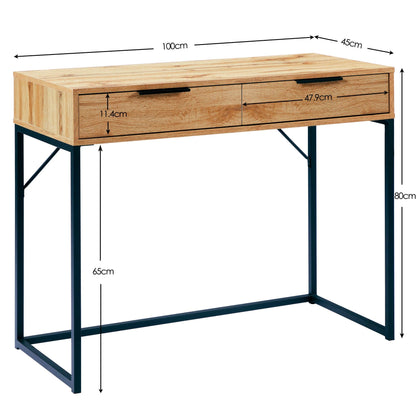 Julian Bowen Dressing Table Bali 2 Drawer Dressing Table/Desk Bed Kings