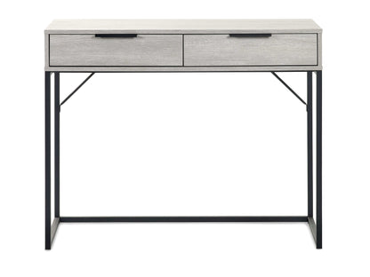 Julian Bowen Dressing Table Bali 2 Drawer Dressing Table/Desk - Grey Oak Bed Kings