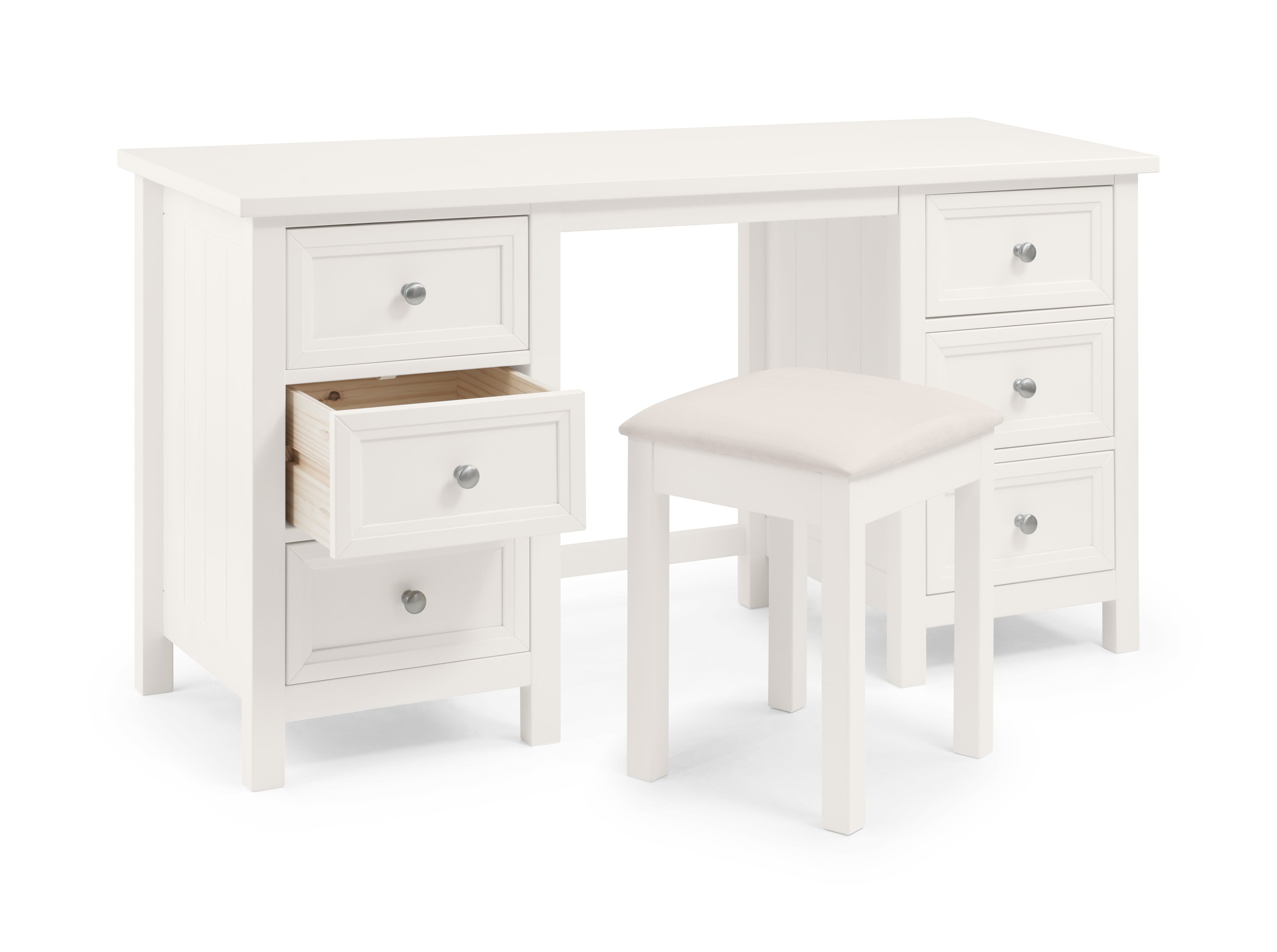 Julian Bowen Dressing Table Maine Dressing Table - Surf White Bed Kings