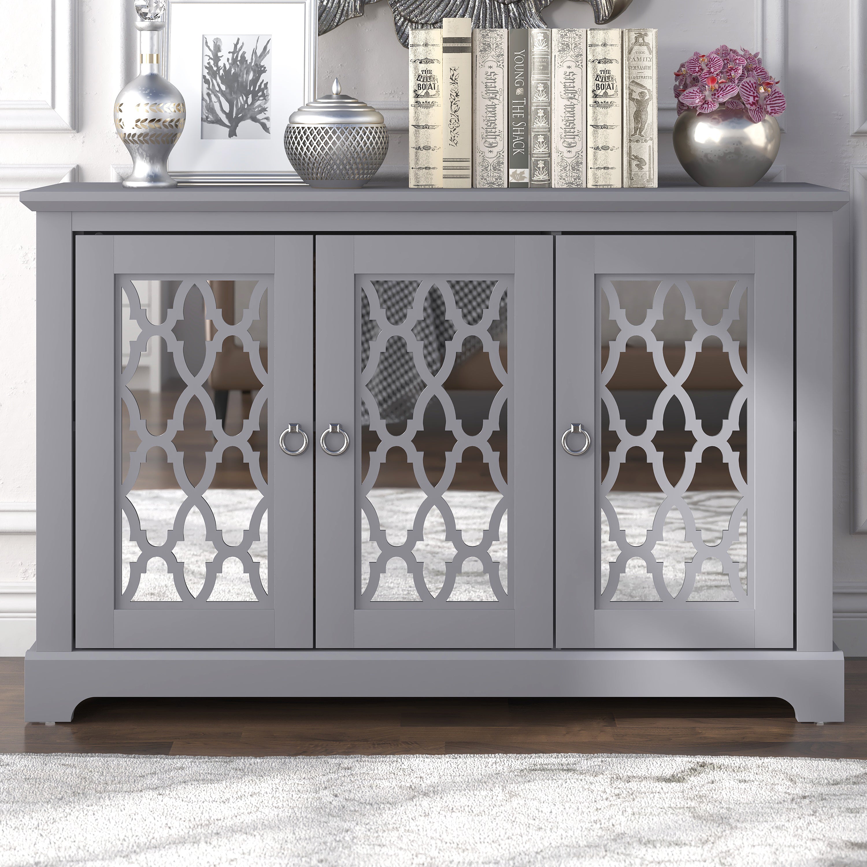 Honiton 3 Door Sideboard Grey