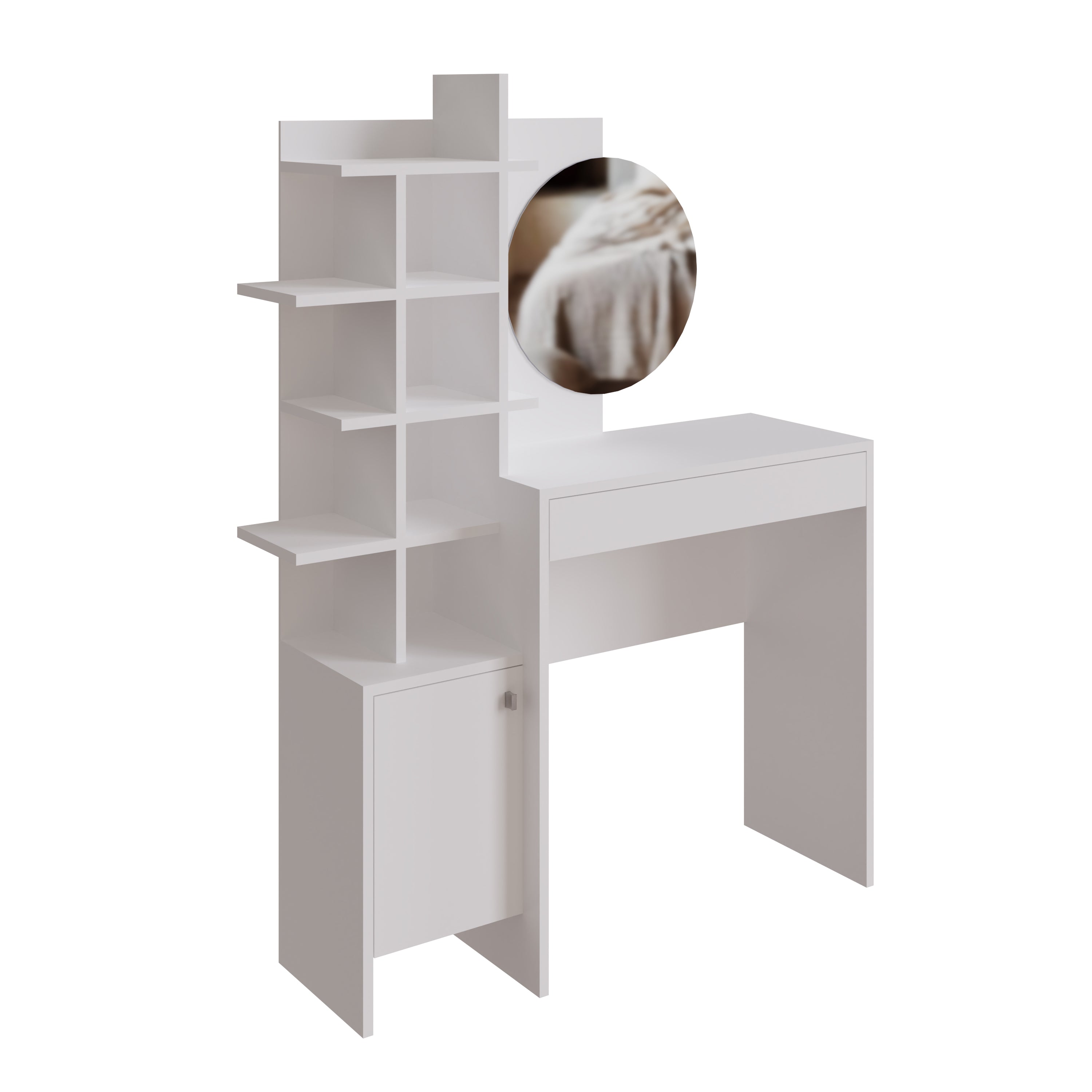 Freyja Dressing Table White/White