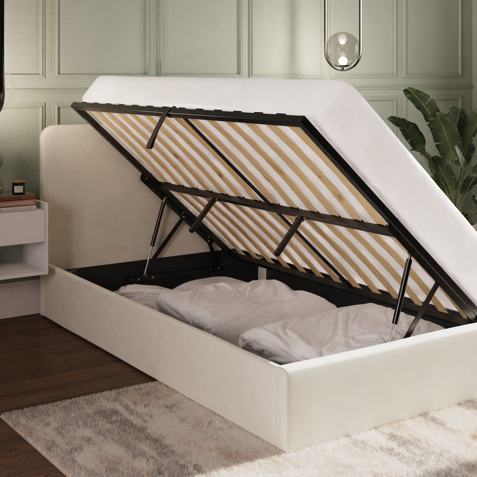 Chiswick Ottoman Bed Frame - Natural