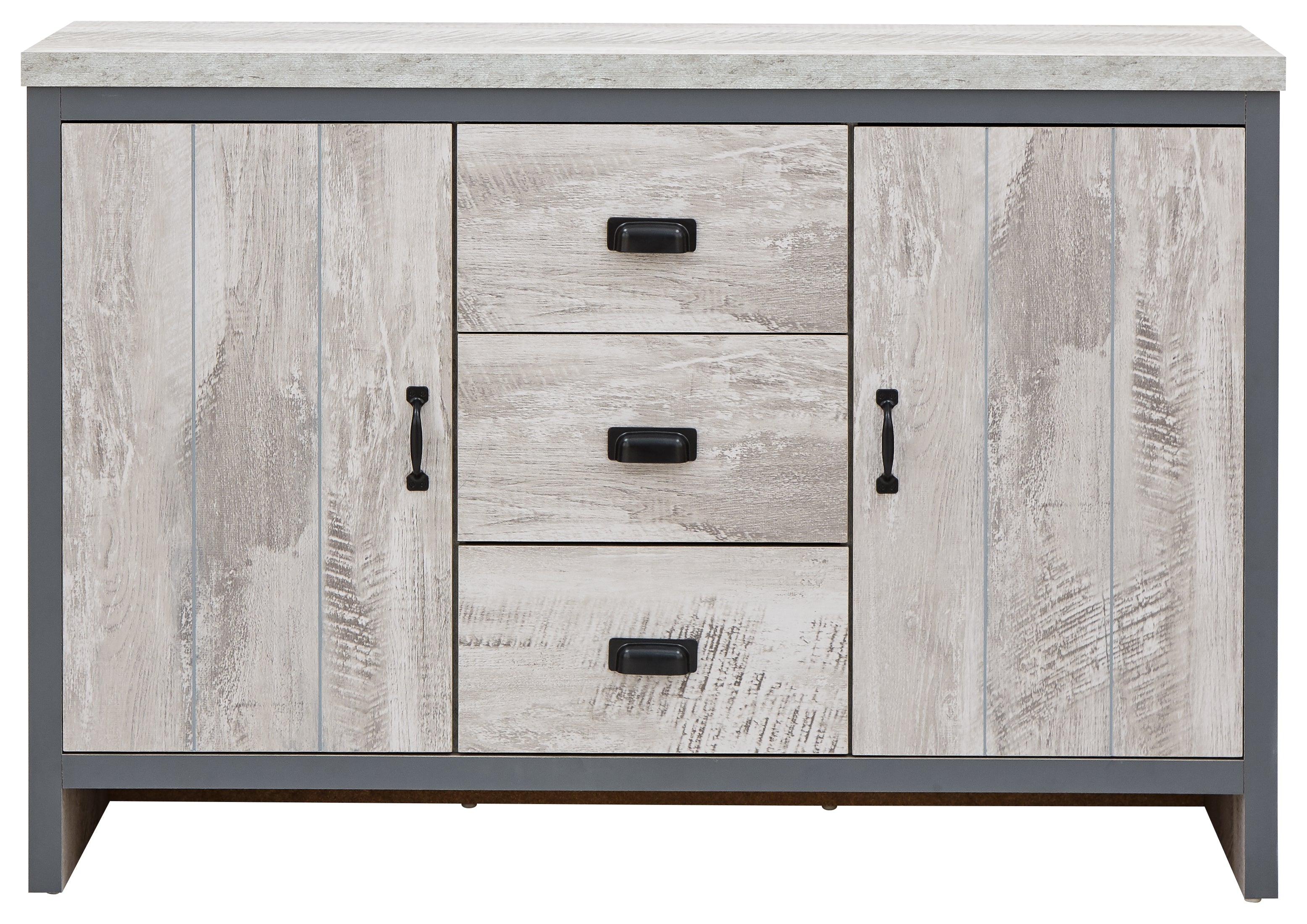 Boston 2 Door 3 Drawer Sideboard Grey