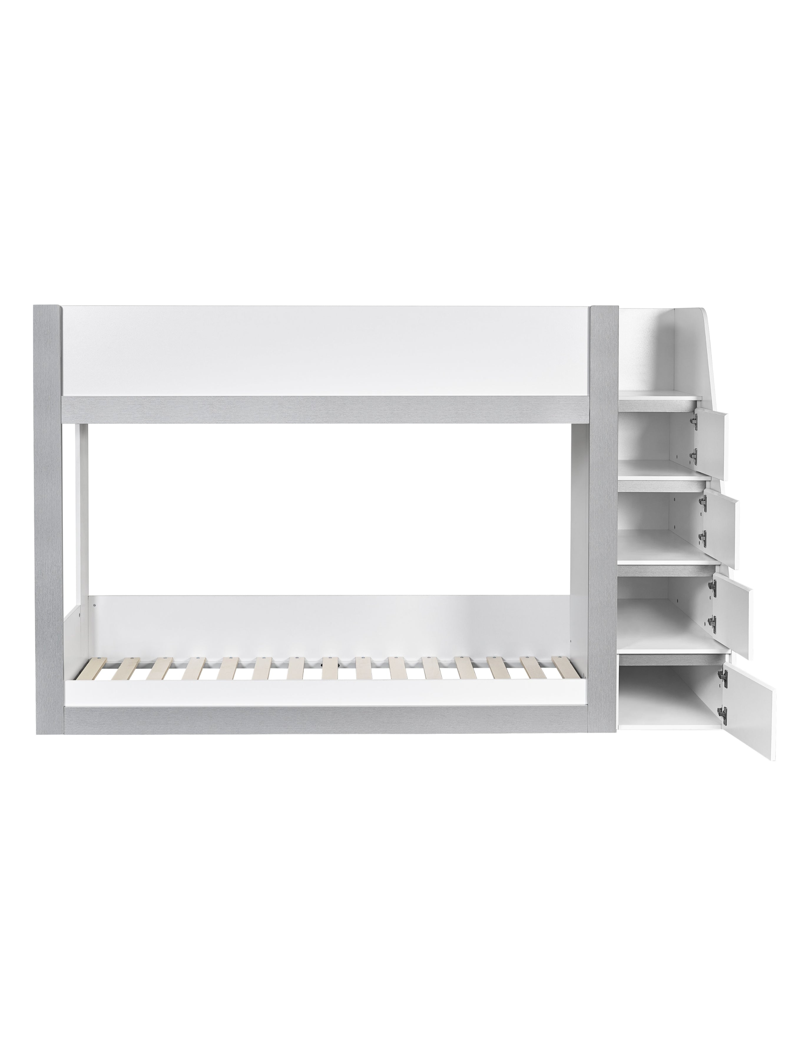 Gaia Bunk Bed - White and Silver
