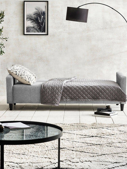 Alfie 3 Seater Grey Linen Storage Sofabed