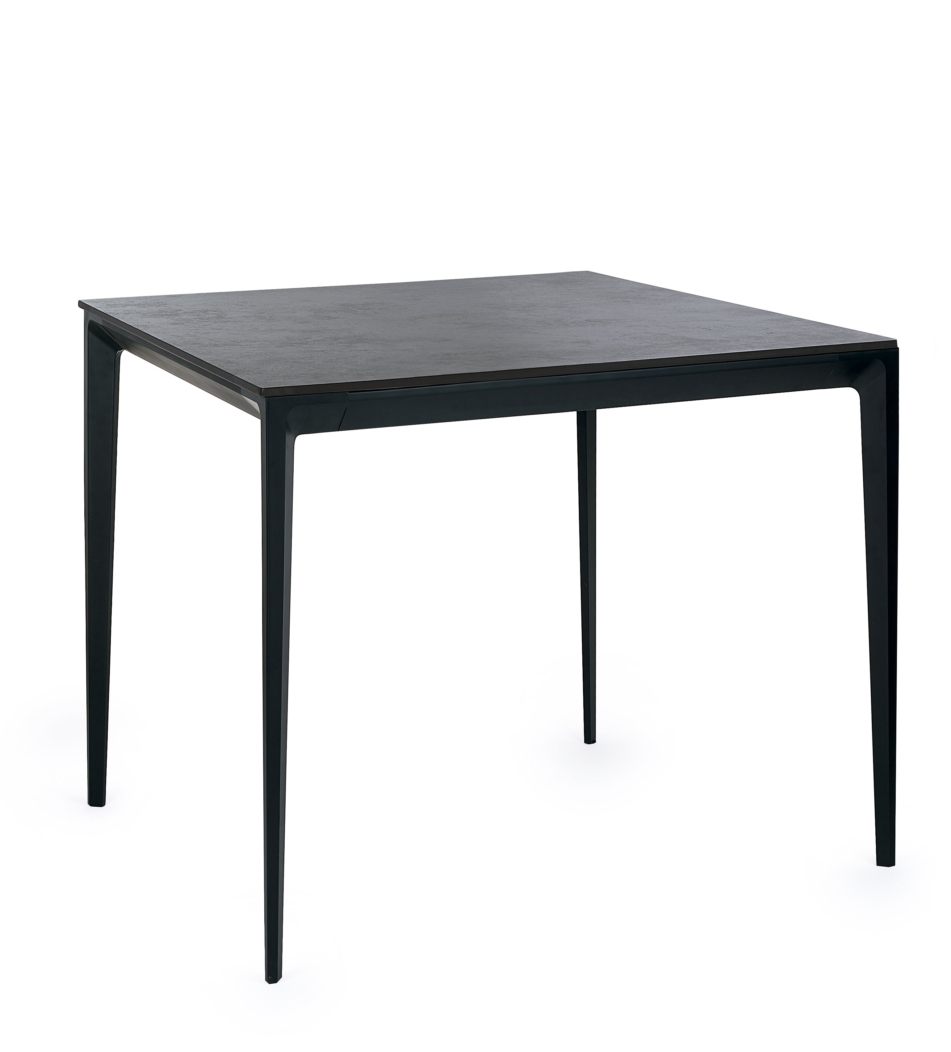 Miami Square Stone Top Dining Table - Slate Grey