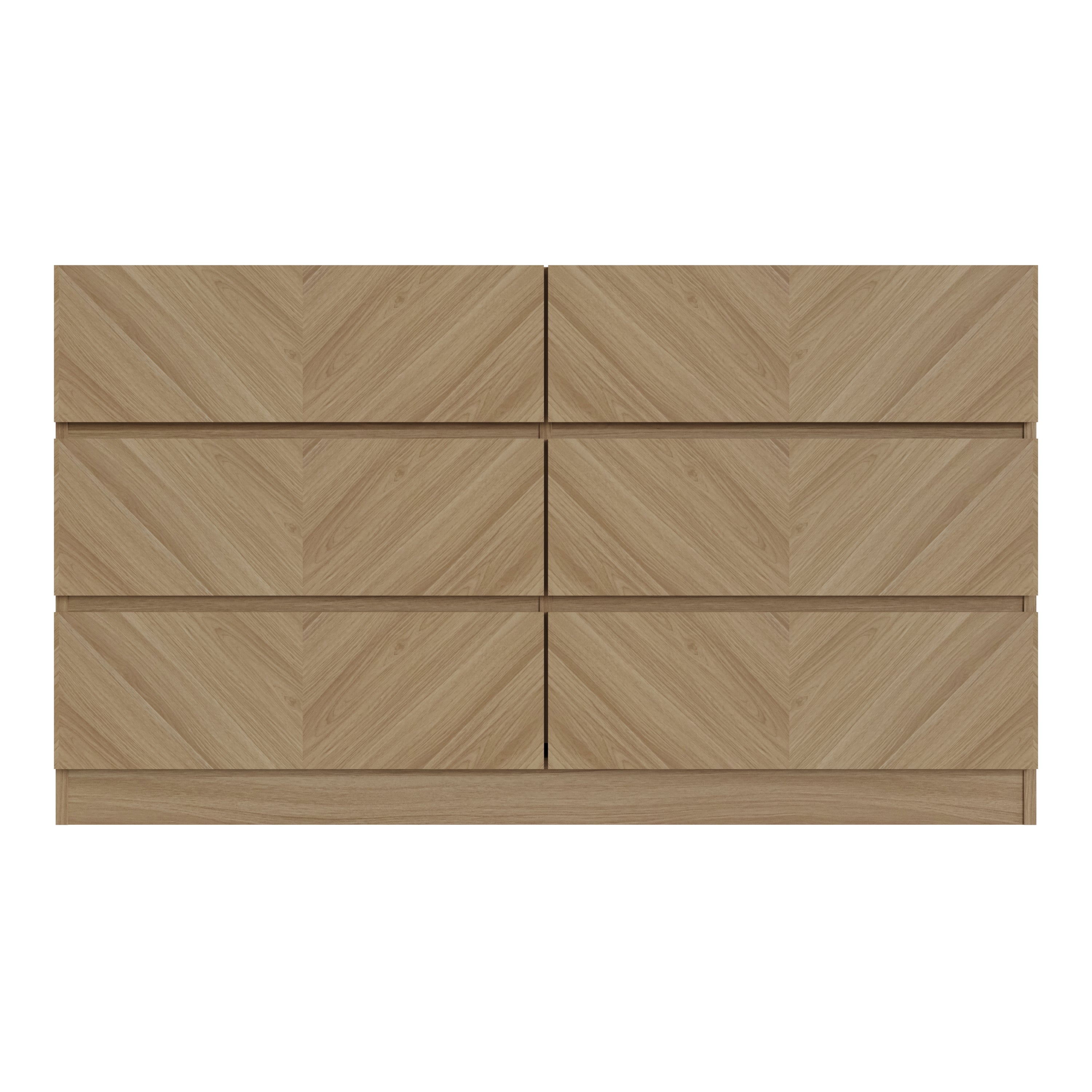 Catania 3+3 Drawer Chest Euro Oak