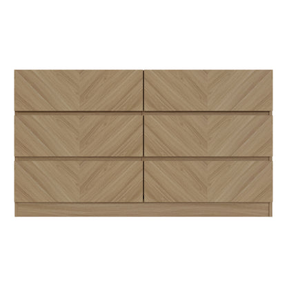 Catania 3+3 Drawer Chest Euro Oak